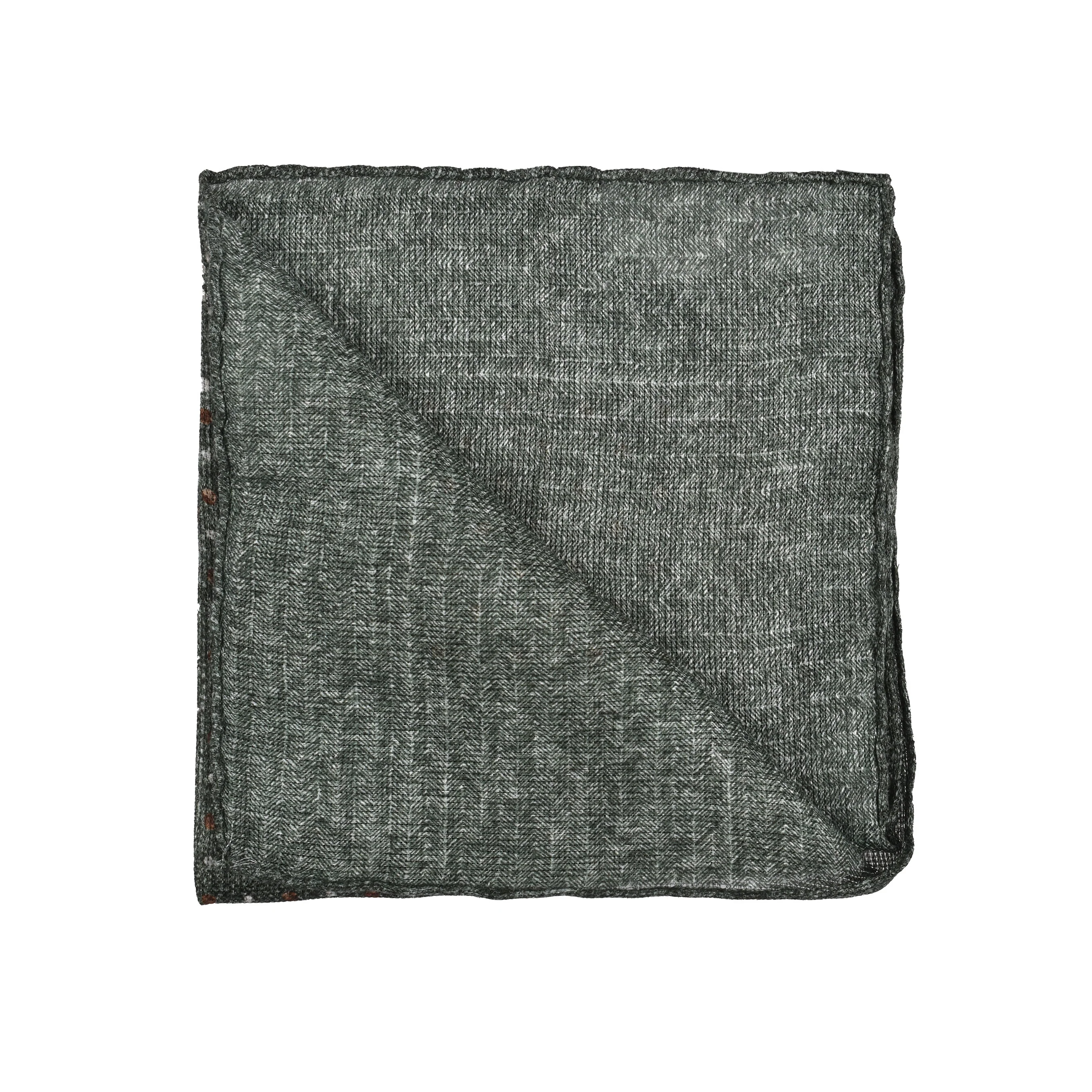 BRUNELLO CUCINELLI MEN'S LINEN BLEND POCKET SQUARE - Image 2