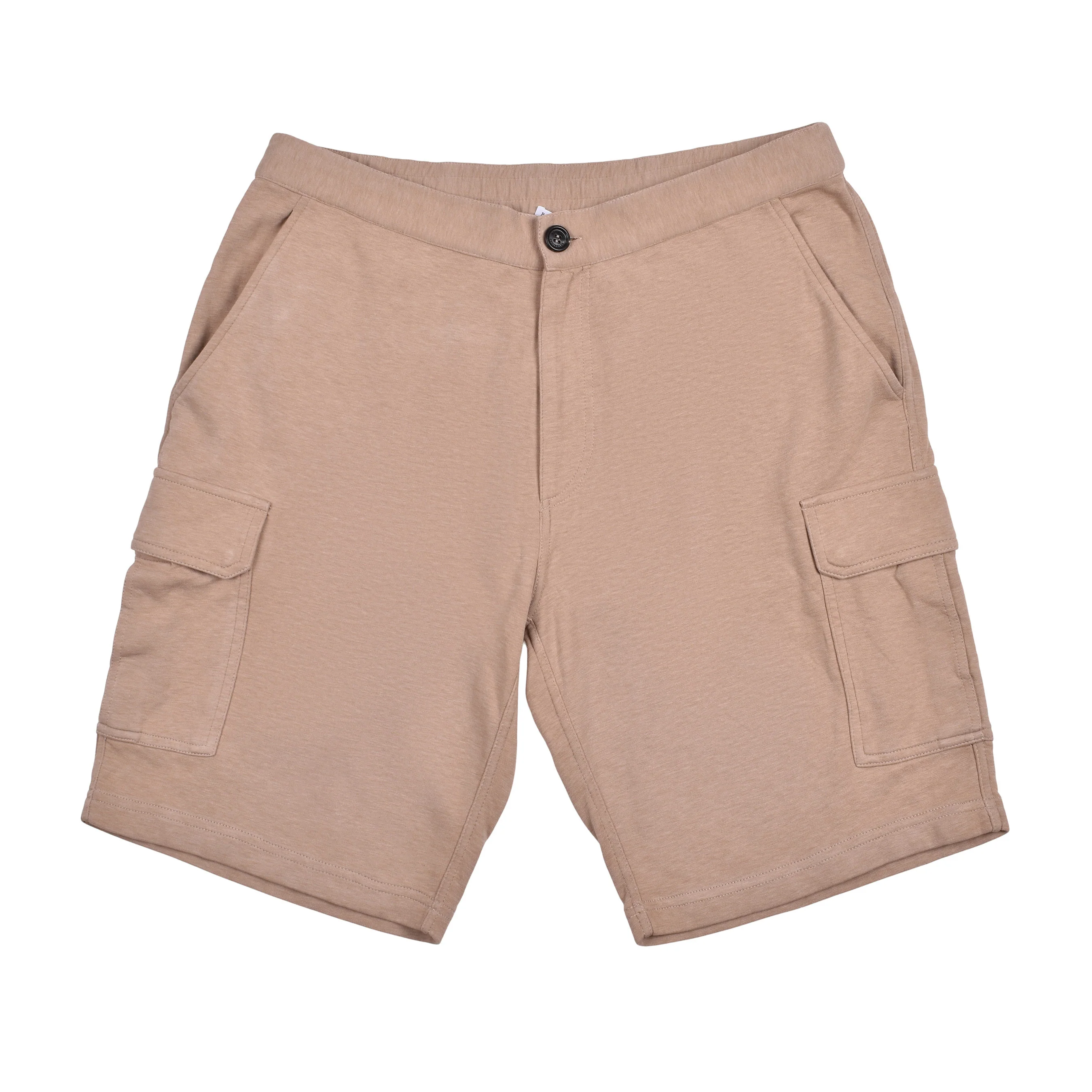 BRUNELLO CUCINELLI MEN'S BEIGE CARGO SHORTS