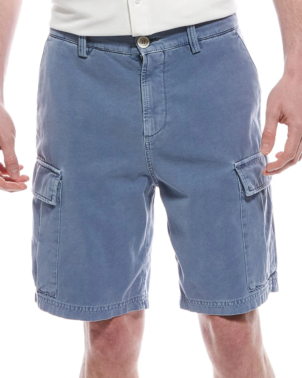 BRUNELLO CUCINELLI MEN'S INDIGO CARGO BERMUDA SHORTS