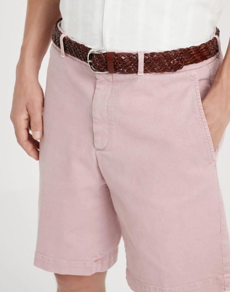 BRUNELLO CUCINELLI MEN'S ROSE TAILORED BERMUDA SHORTS