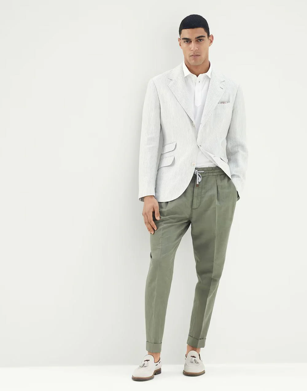 BRUNELLO CUCINELLI MEN'S PANTS M291DE1740_C6273 NWT - Image 3