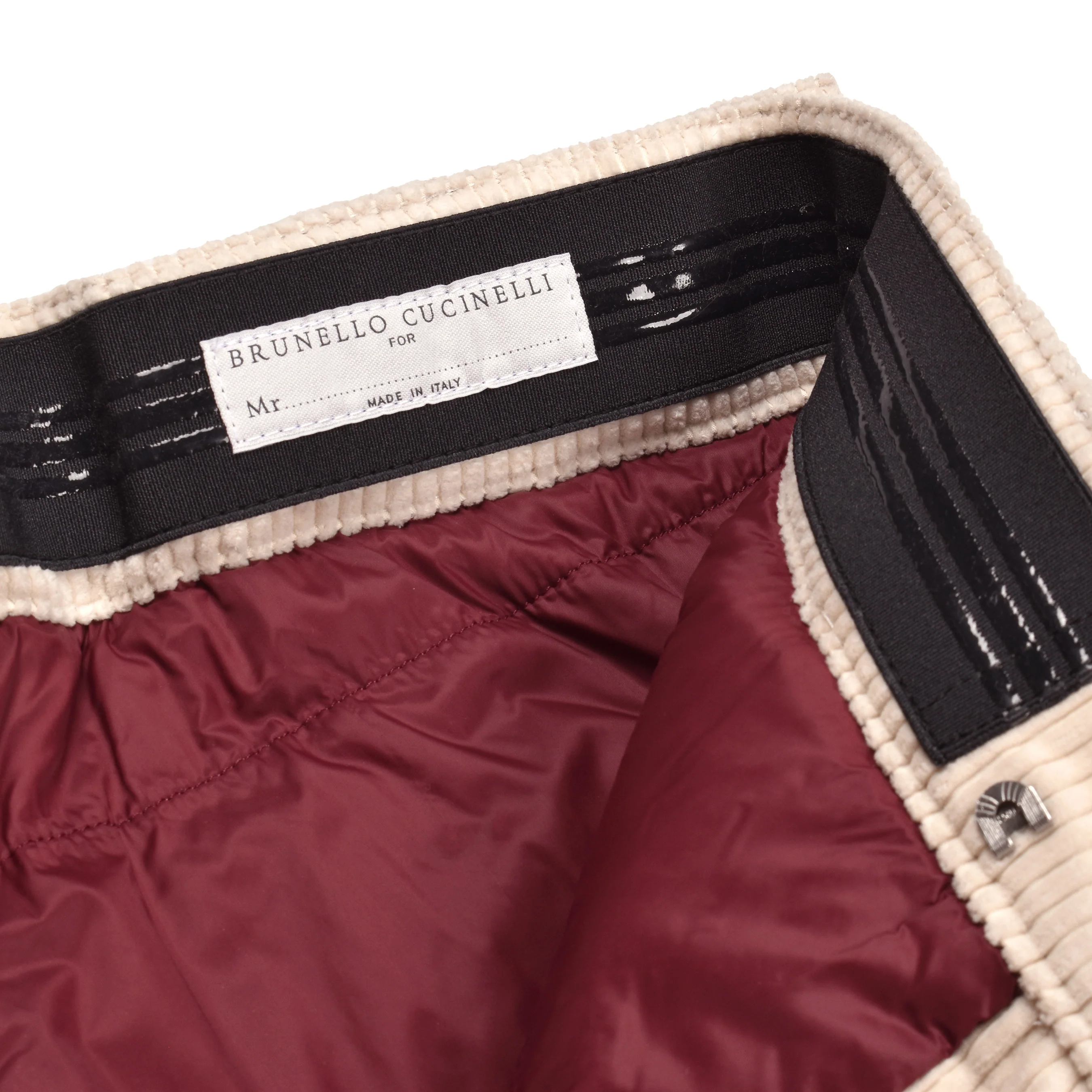 BRUNELLO CUCINELLI MEN'S TALC CASHMERE BLEND SKI TROUSERS - Image 4