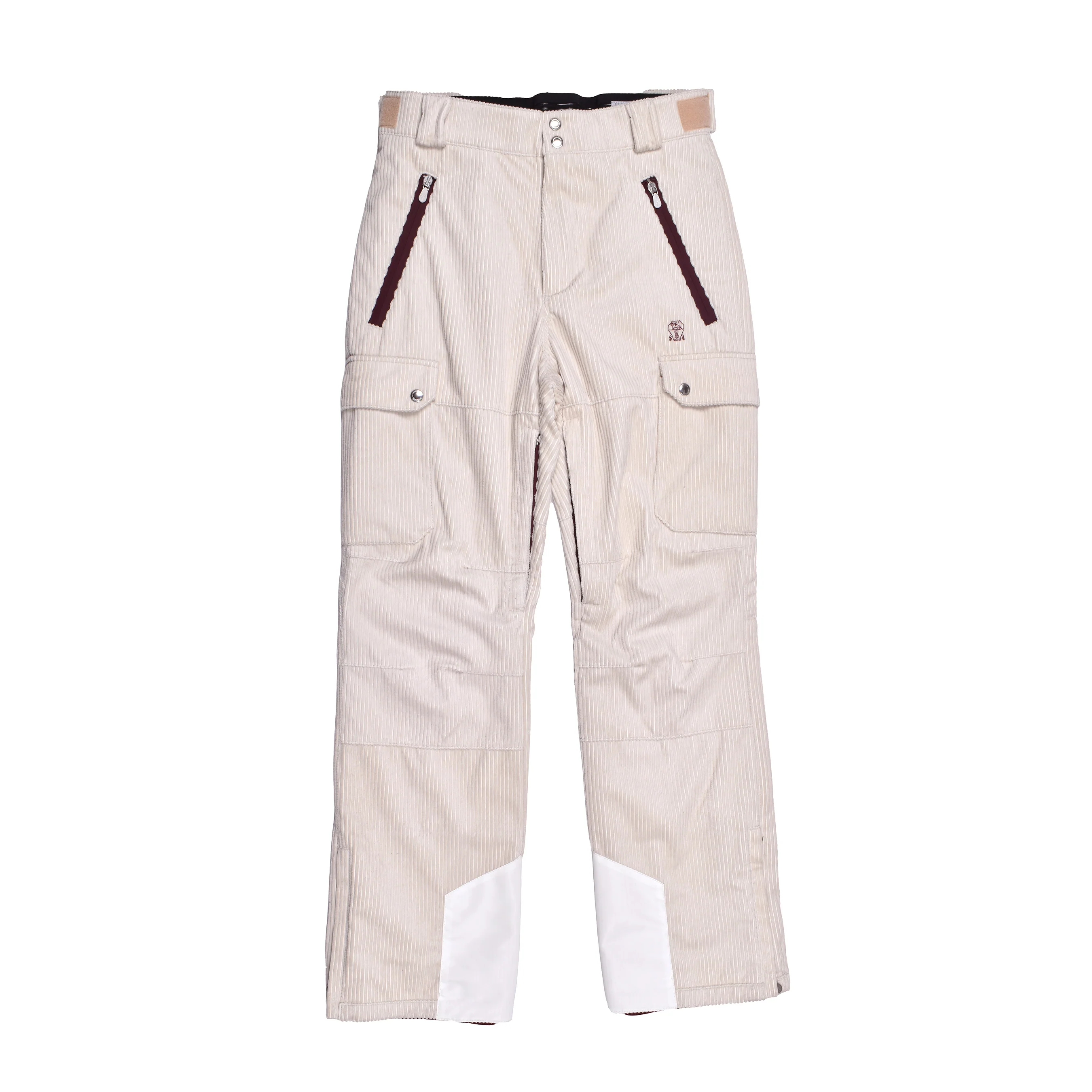 BRUNELLO CUCINELLI MEN'S TALC CASHMERE BLEND SKI TROUSERS - Image 6