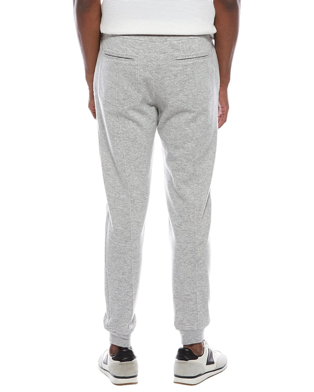 BRUNELLO CUCINELLI MEN'S GRAY DRAWSTRING JOGGER TROUSERS - Image 2