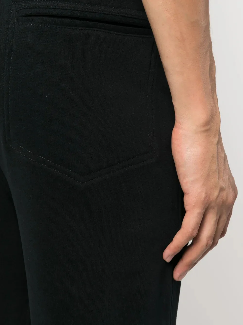 BRUNELLO CUCINELLI MEN'S BLACK DRAWSTRING RELAXED TROUSERS - Image 5