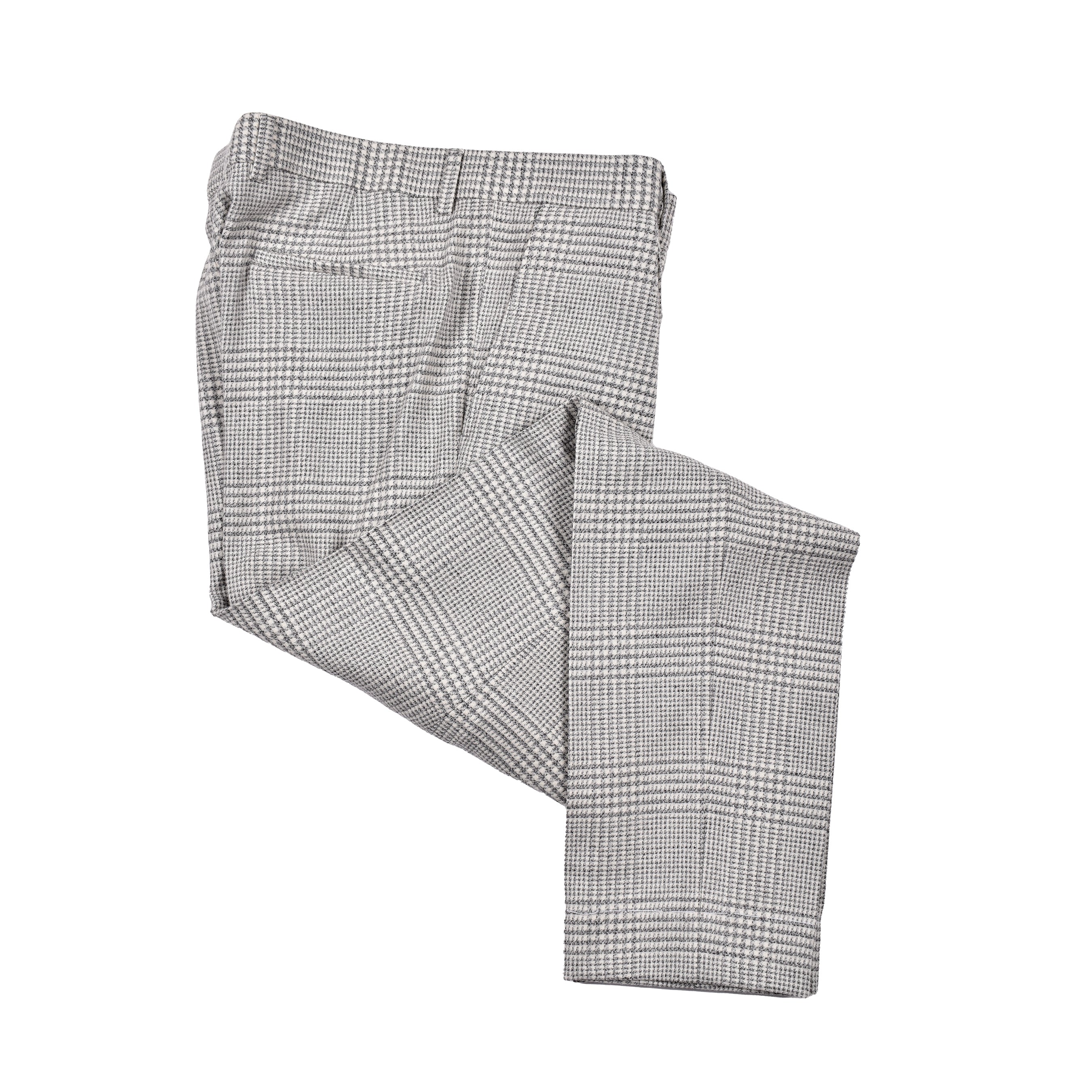 BRUNELLO CUCINELLI MEN'S PEARL WOOL CHECK THREE-BUTTON SUIT - Image 5