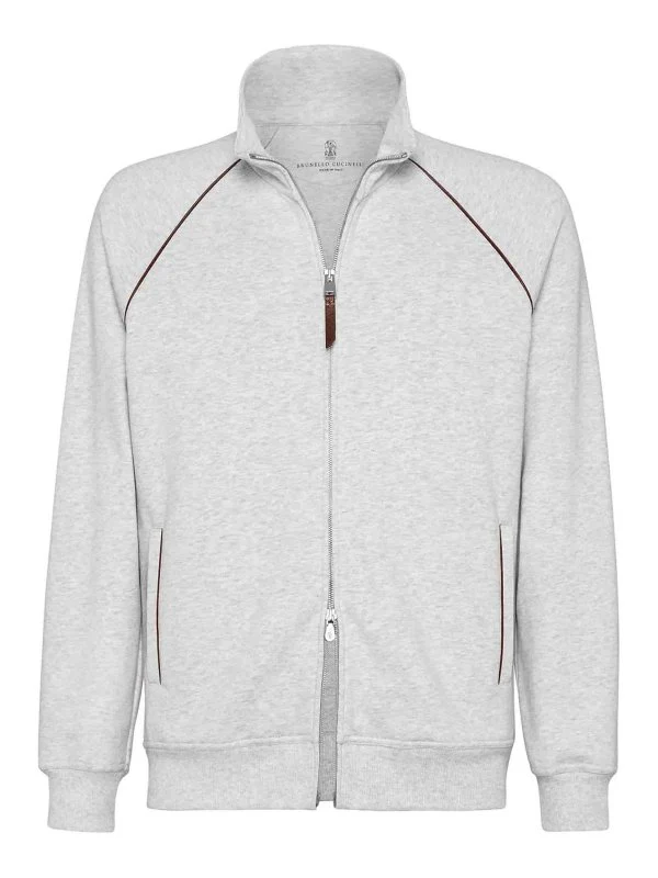 BRUNELLO CUCINELLI MEN'S PEARL ZIP-UP TRACK JACKET