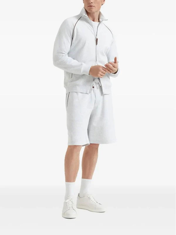 BRUNELLO CUCINELLI MEN'S PEARL ZIP-UP TRACK JACKET - Image 2