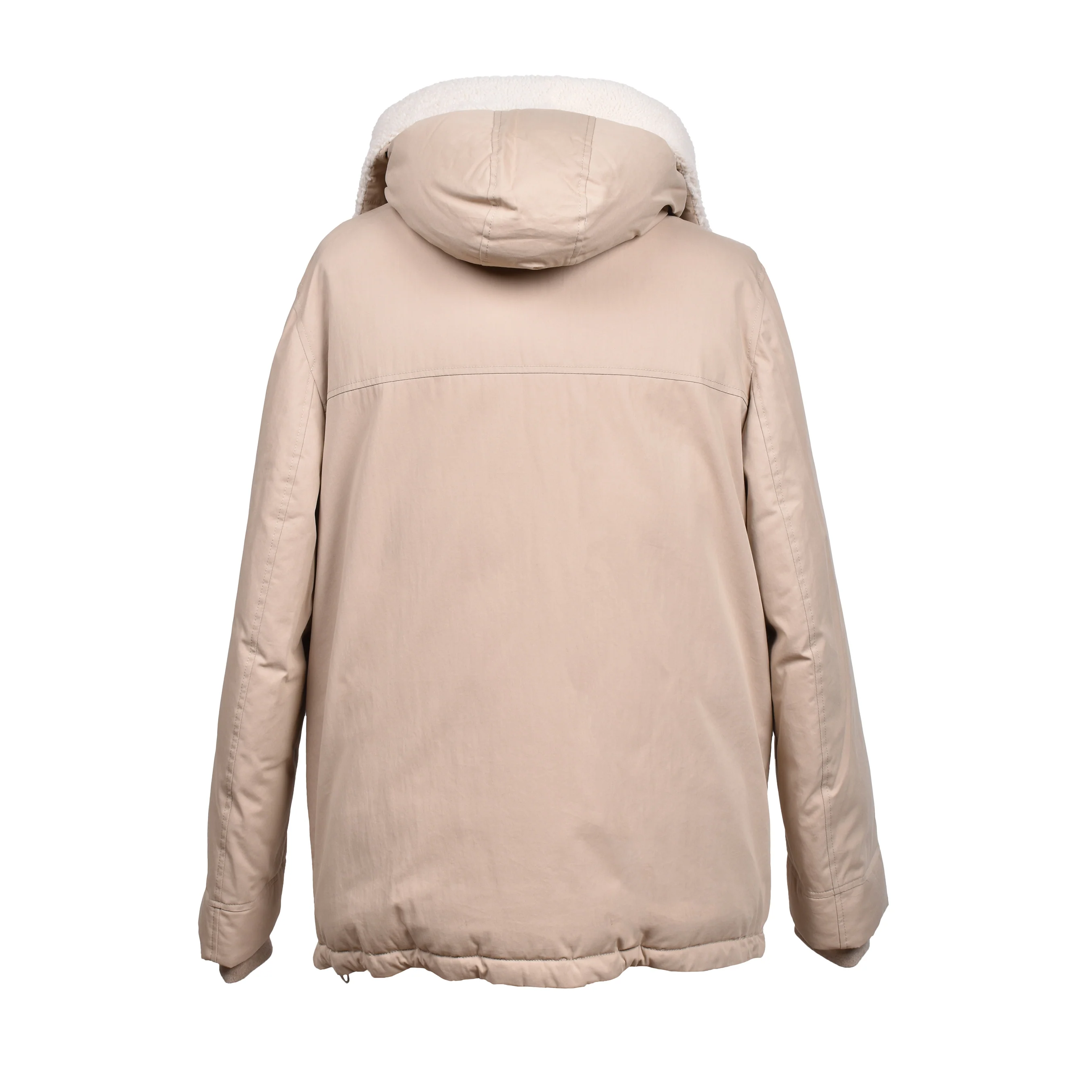 BRUNELLO CUCINELLI MEN'S SAND QUILTED DOWN PARKA JACKET - Image 2