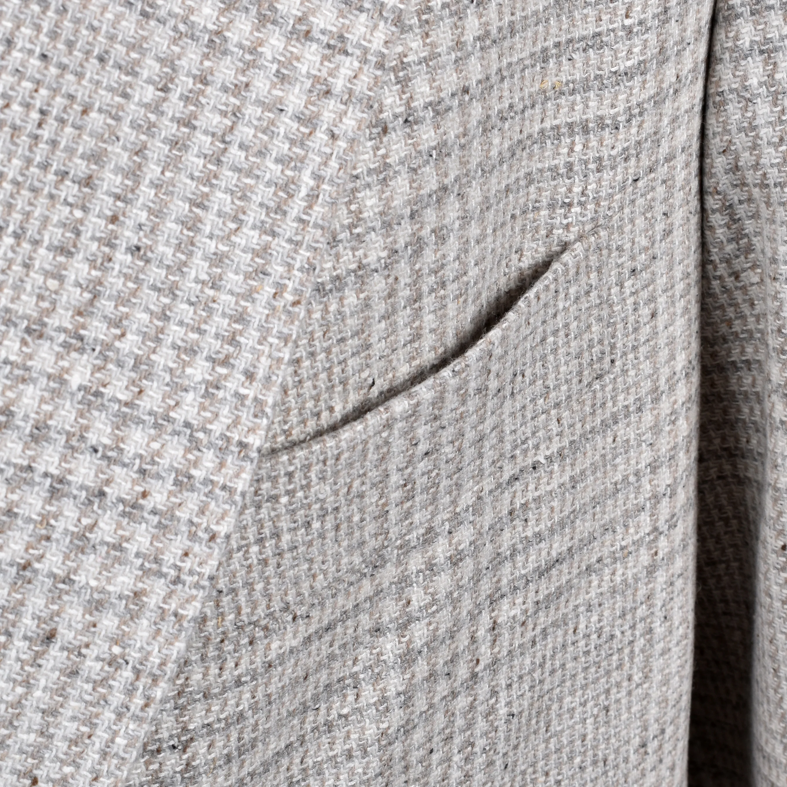BRUNELLO CUCINELLI MEN'S SAND WOOL BLEND CHECK SUIT - Image 4