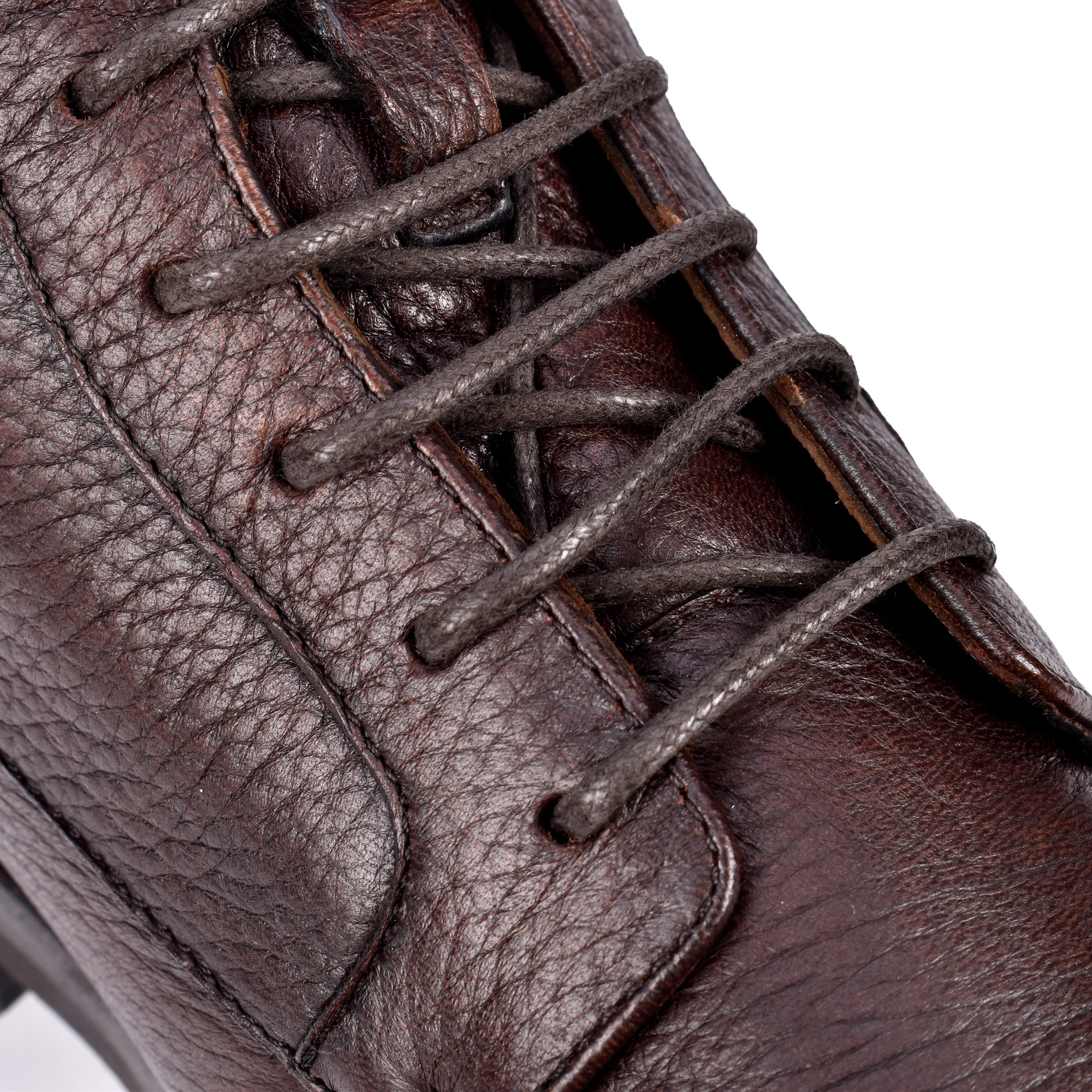BRUNELLO CUCINELLI MEN'S SHEARLING LINED 100% LEATHER LACE UP HIKING BOOTS NEW - Image 7