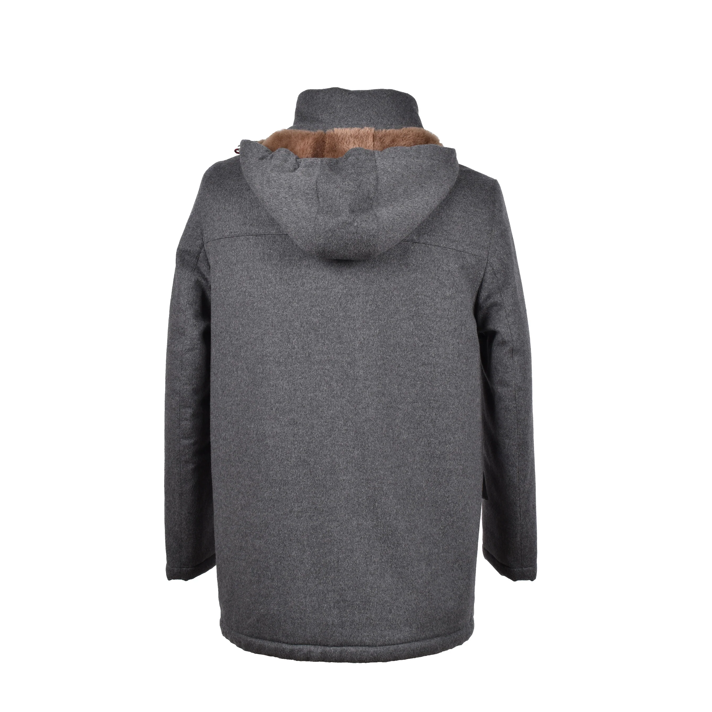 BRUNELLO CUCINELLI MEN'S SHEARLING LINED DOWN FILLED 100% CASHMERE PARKA/COAT - Image 2