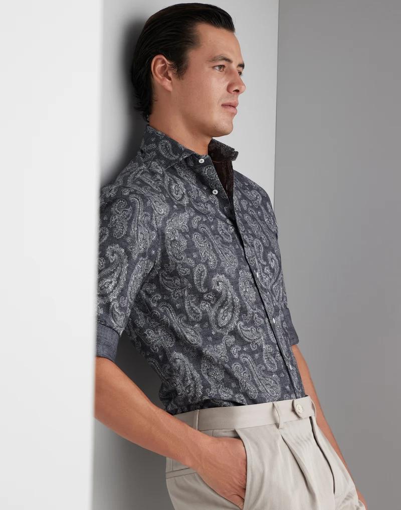 BRUNELLO CUCINELLI MEN'S SHIRT MM6591718_C001 NWT - Image 5