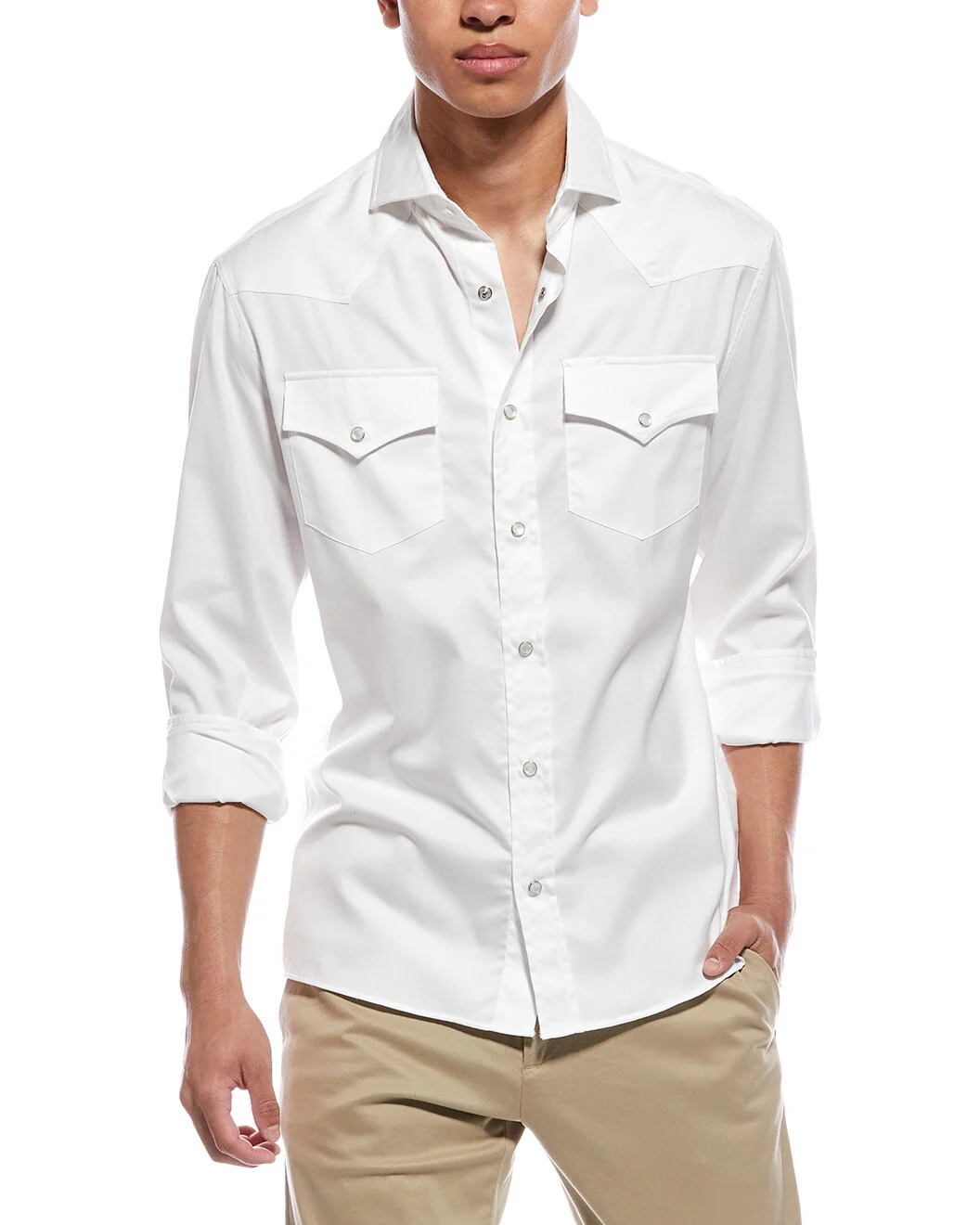 BRUNELLO CUCINELLI MEN'S SHIRT MW6044008_C001 NWT