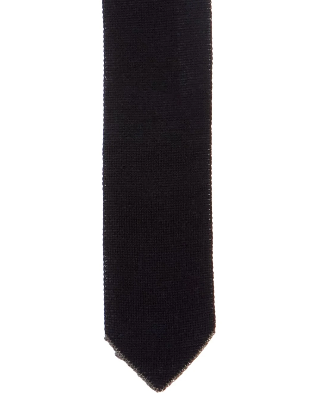 BRUNELLO CUCINELLI MENS SOLID GRAY SKINNY KNIT NECK TIE NEW - Image 2