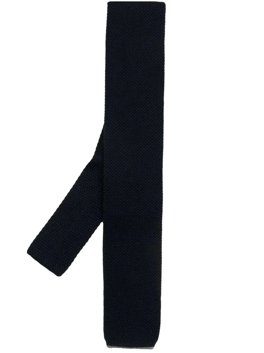 BRUNELLO CUCINELLI MEN'S DARK KNIT TEXTURED TIE