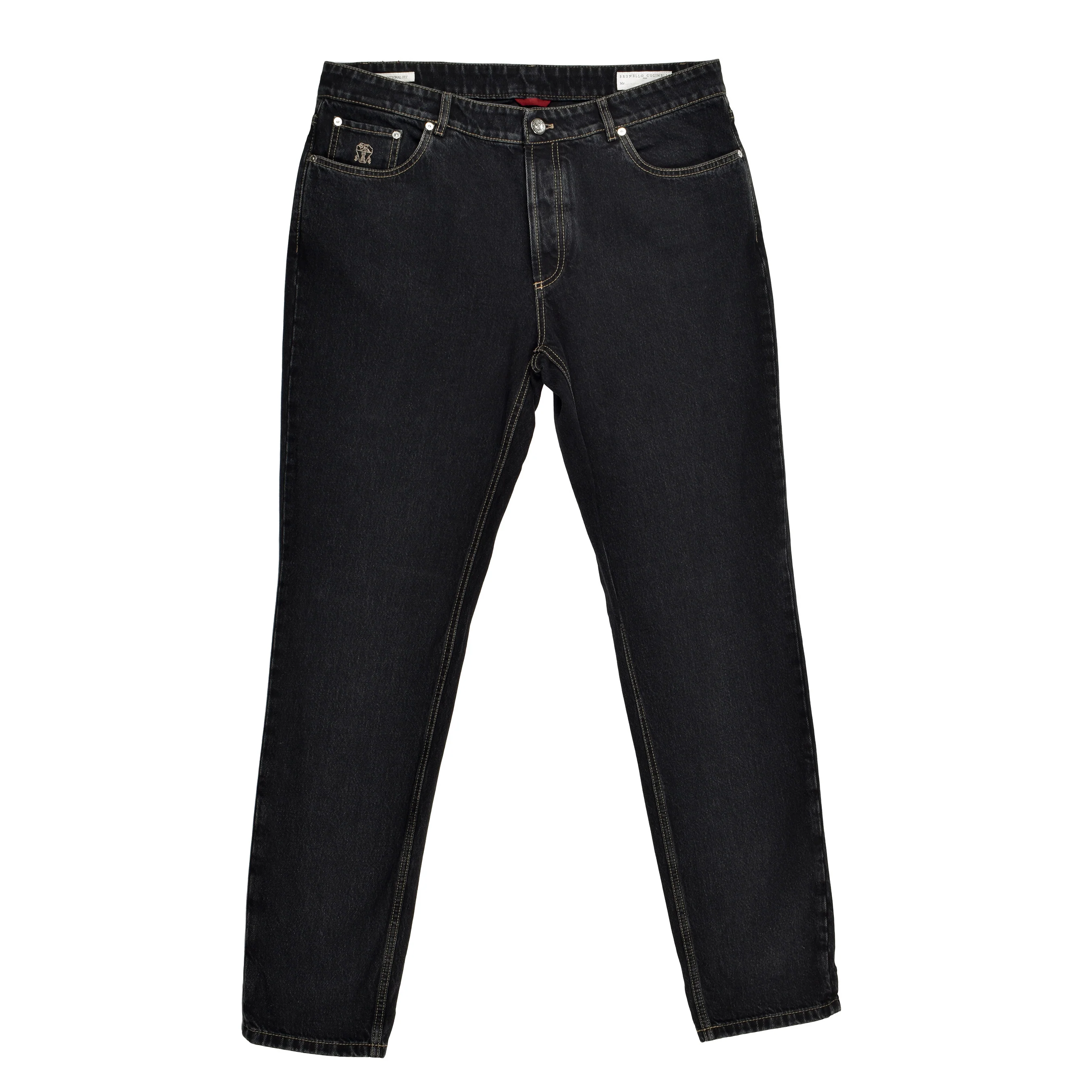 BRUNELLO CUCINELLI MEN'S TRADITIONAL FIT FIVE POCKET DENIM STYLE JEAN PANTS NEW