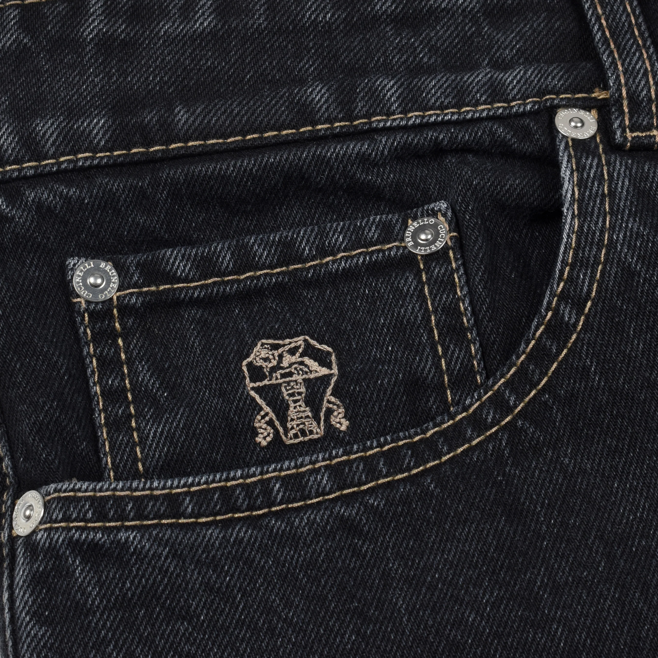 BRUNELLO CUCINELLI MEN'S TRADITIONAL FIT FIVE POCKET DENIM STYLE JEAN PANTS NEW - Image 3