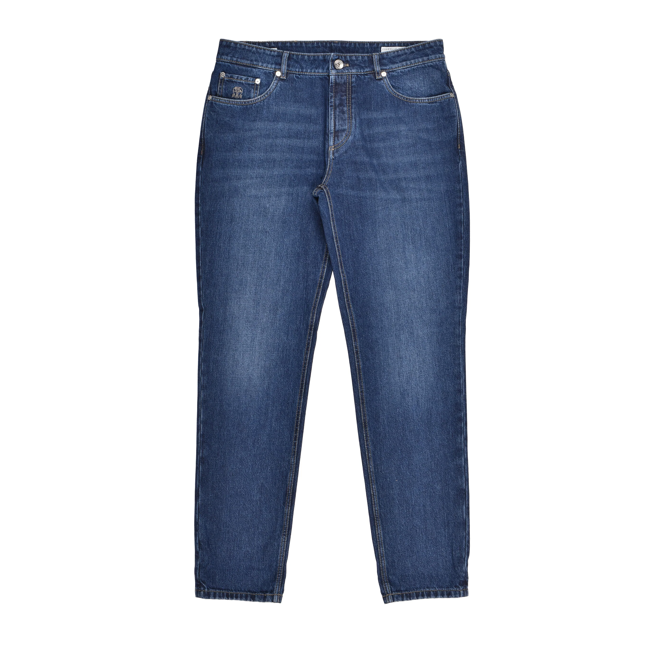 BRUNELLO CUCINELLI MEN'S TRADITIONAL FIT FIVE POCKET DENIM STYLE JEAN PANTS NEW