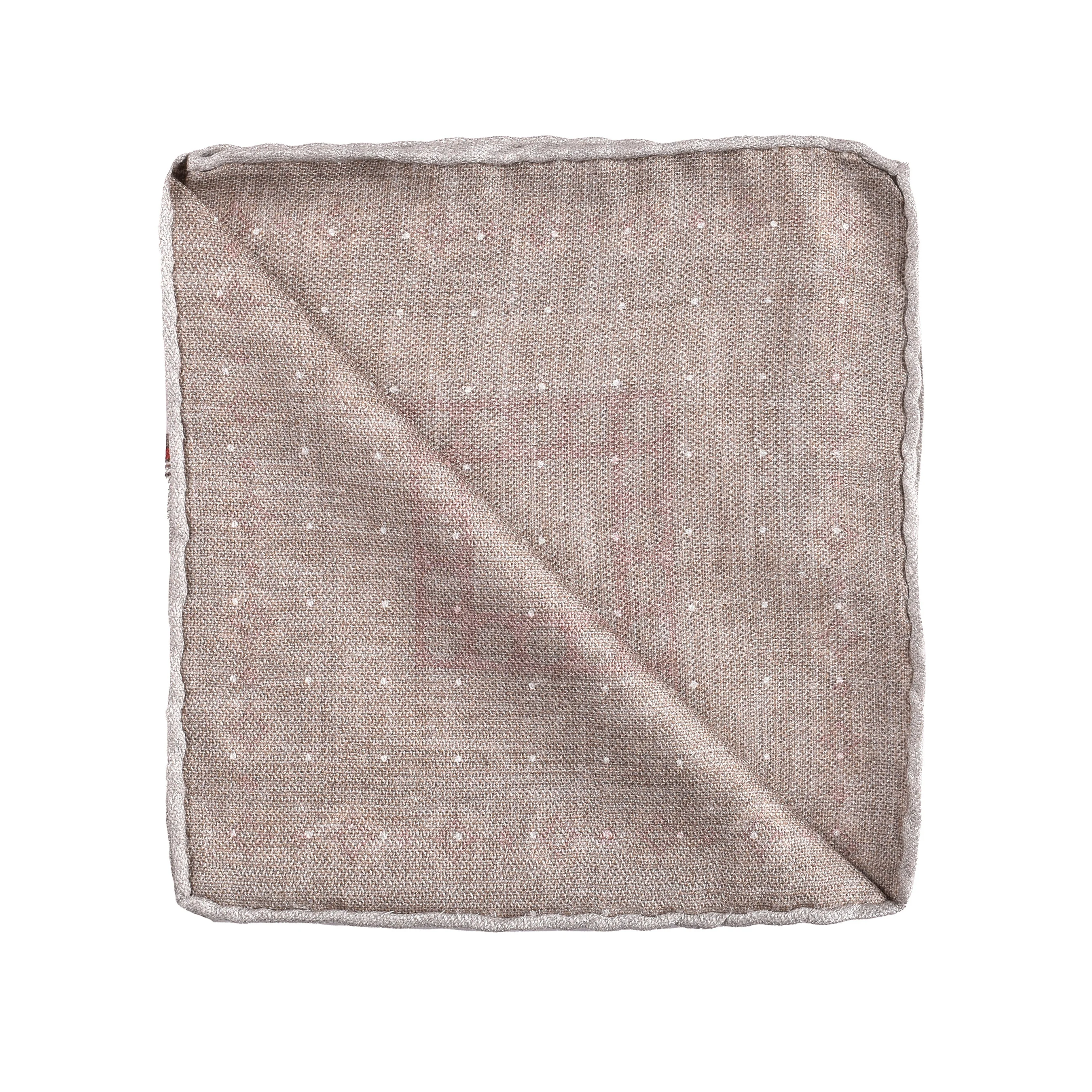 BRUNELLO CUCINELLI MEN'S TWO TONE SILK POCKET SQUARE - Image 2