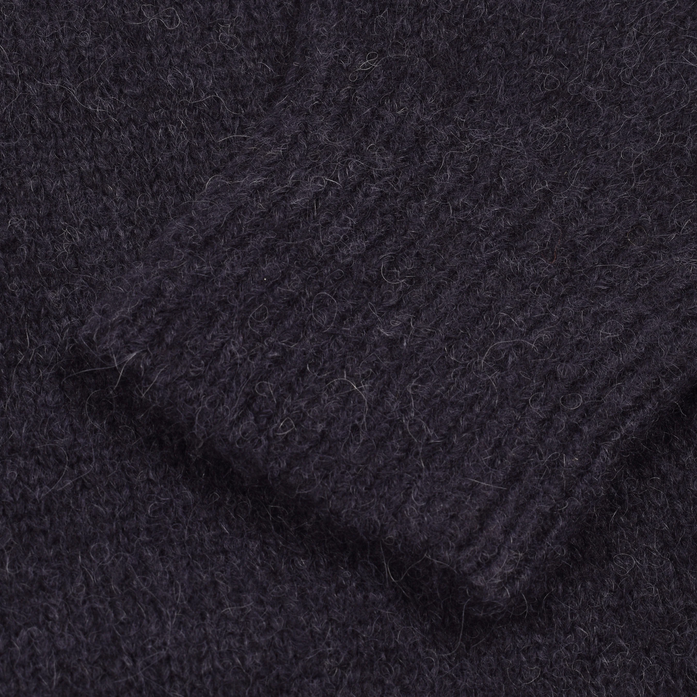 BRUNELLO CUCINELLI MEN'S TWO TONE CREW NECK NAVY BLUE SWEATER / PULLOVER - Image 3