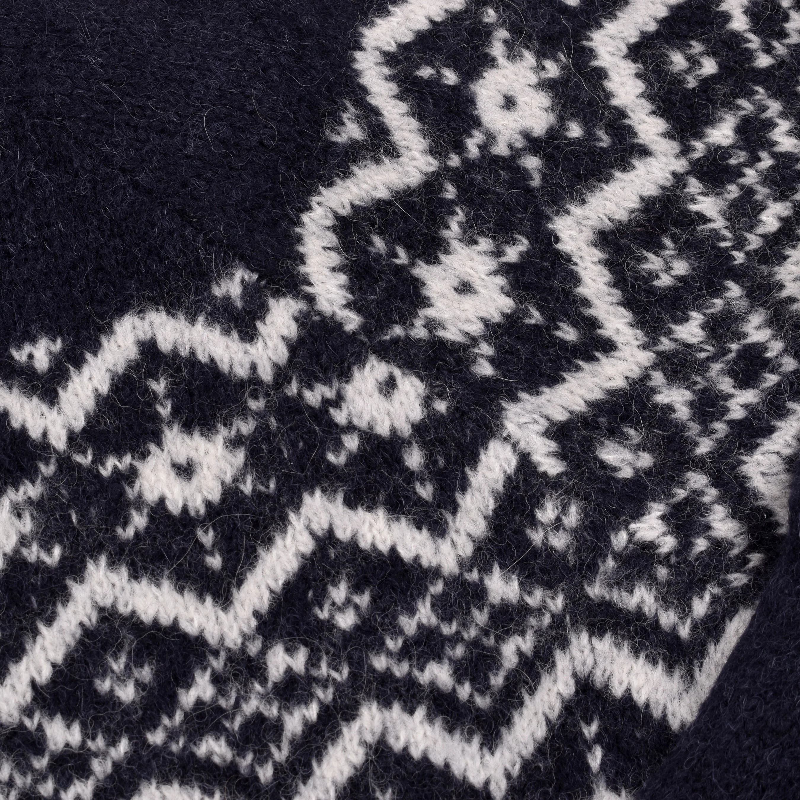 BRUNELLO CUCINELLI MEN'S TWO TONE CREW NECK NAVY BLUE SWEATER / PULLOVER - Image 4