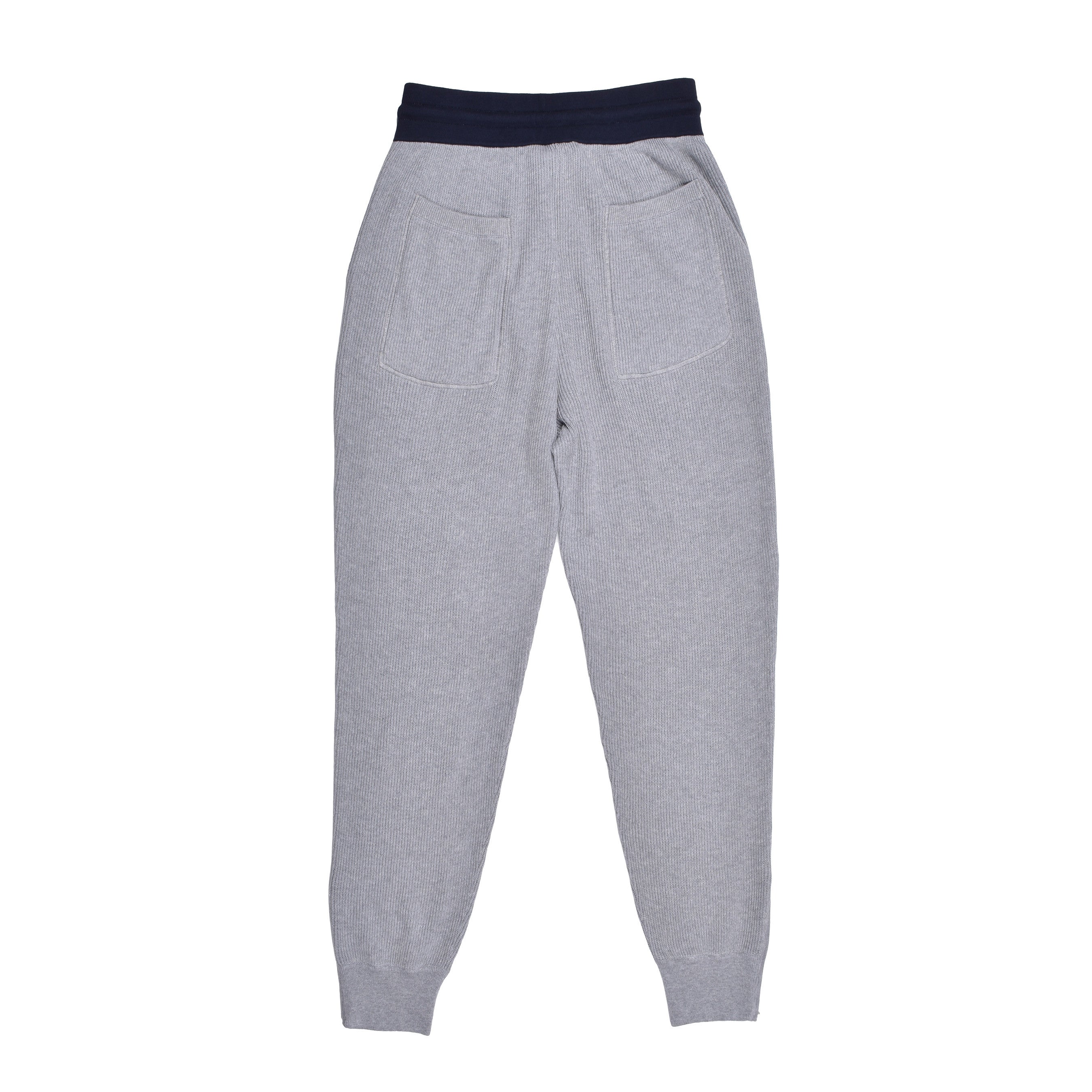 BRUNELLO CUCINELLI MEN'S TWO TONE ENGLISH RIB CASUAL FASHION GYM PANTS - Image 2