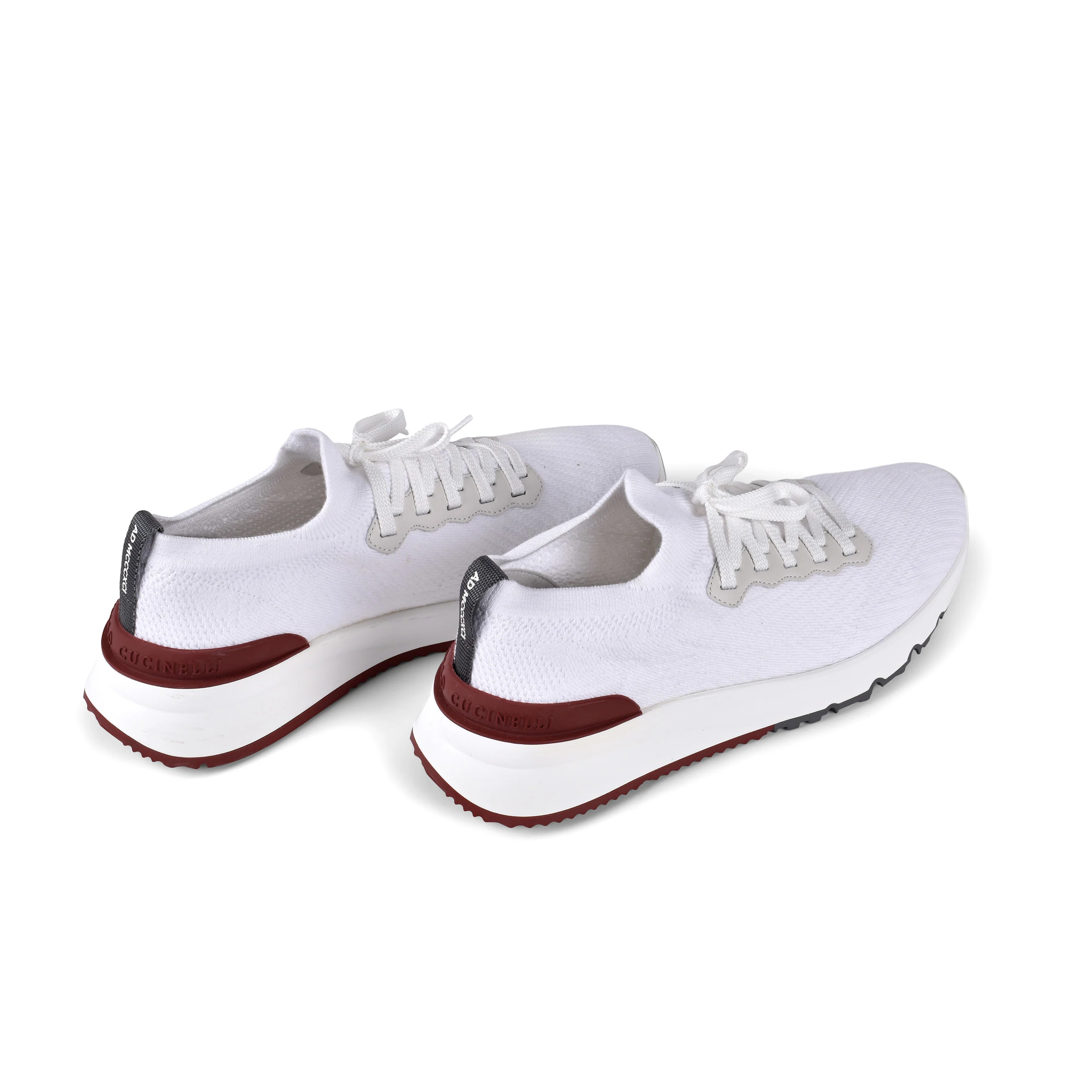 BRUNELLO CUCINELLI MEN'S TWO TONE FASHION KNIT RUNNER SNEAKER - Image 4