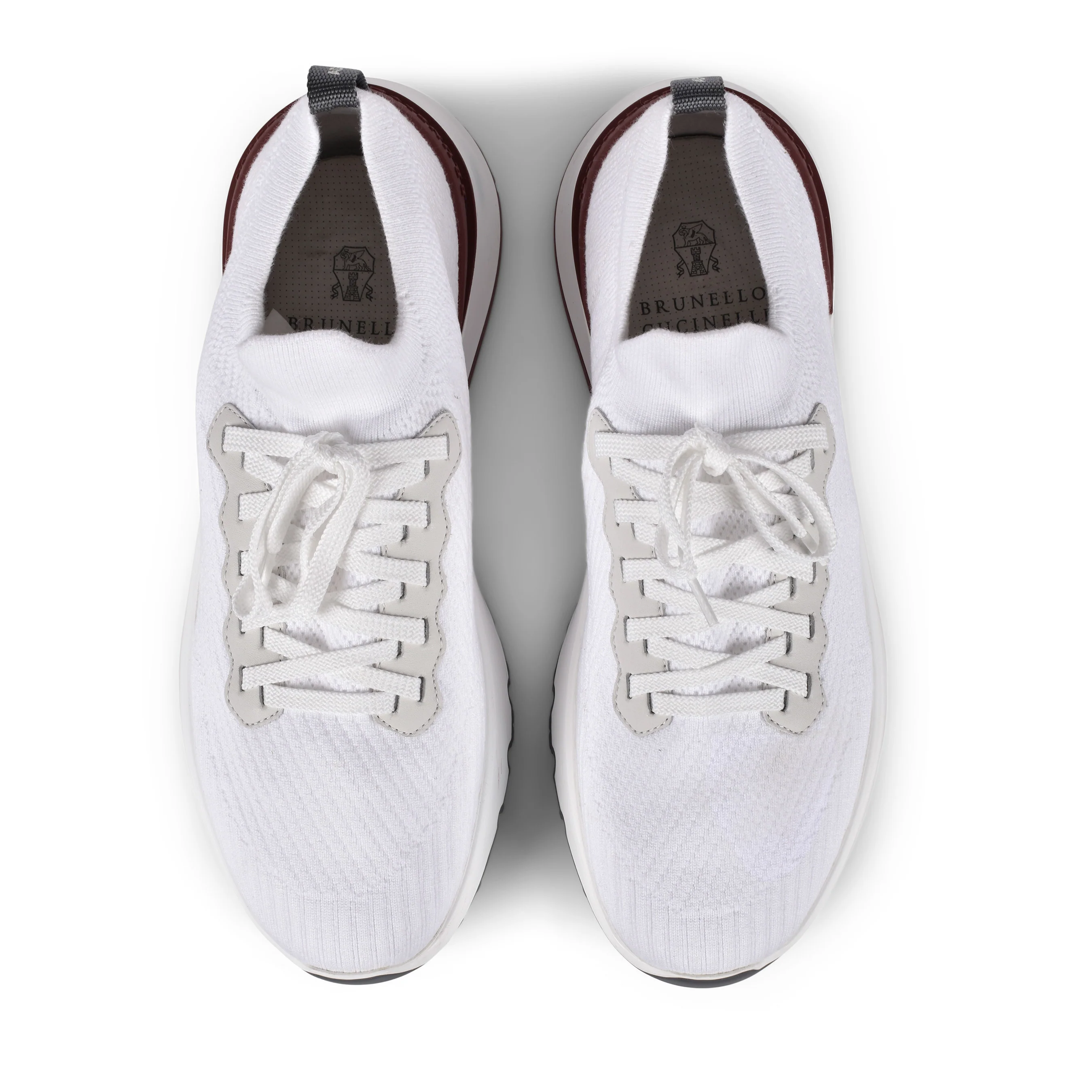 BRUNELLO CUCINELLI MEN'S TWO TONE FASHION KNIT RUNNER SNEAKER - Image 5