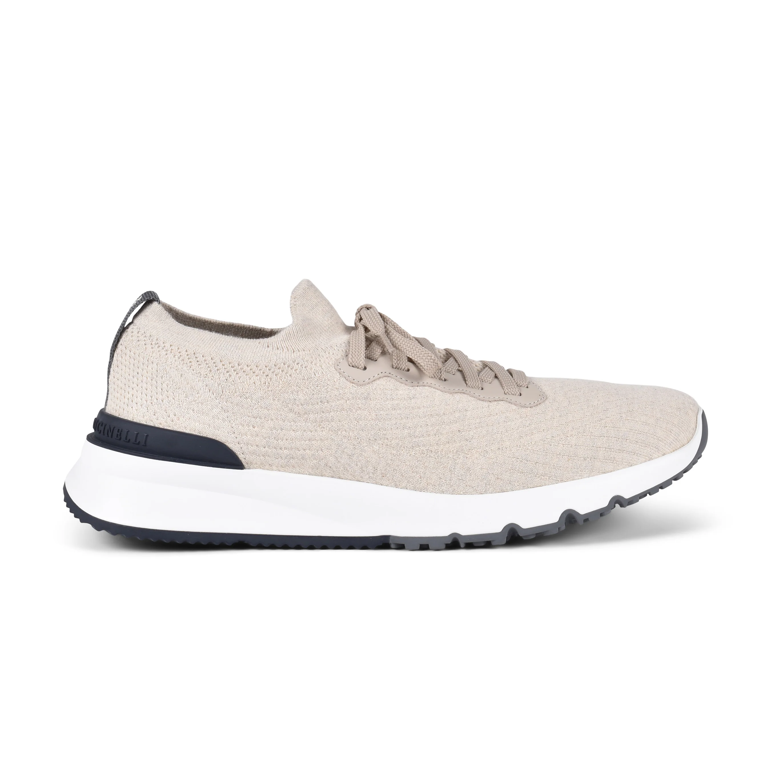 BRUNELLO CUCINELLI MEN'S TWO TONE KNIT RUNNER FASHION SNEAKER NEW - Image 2