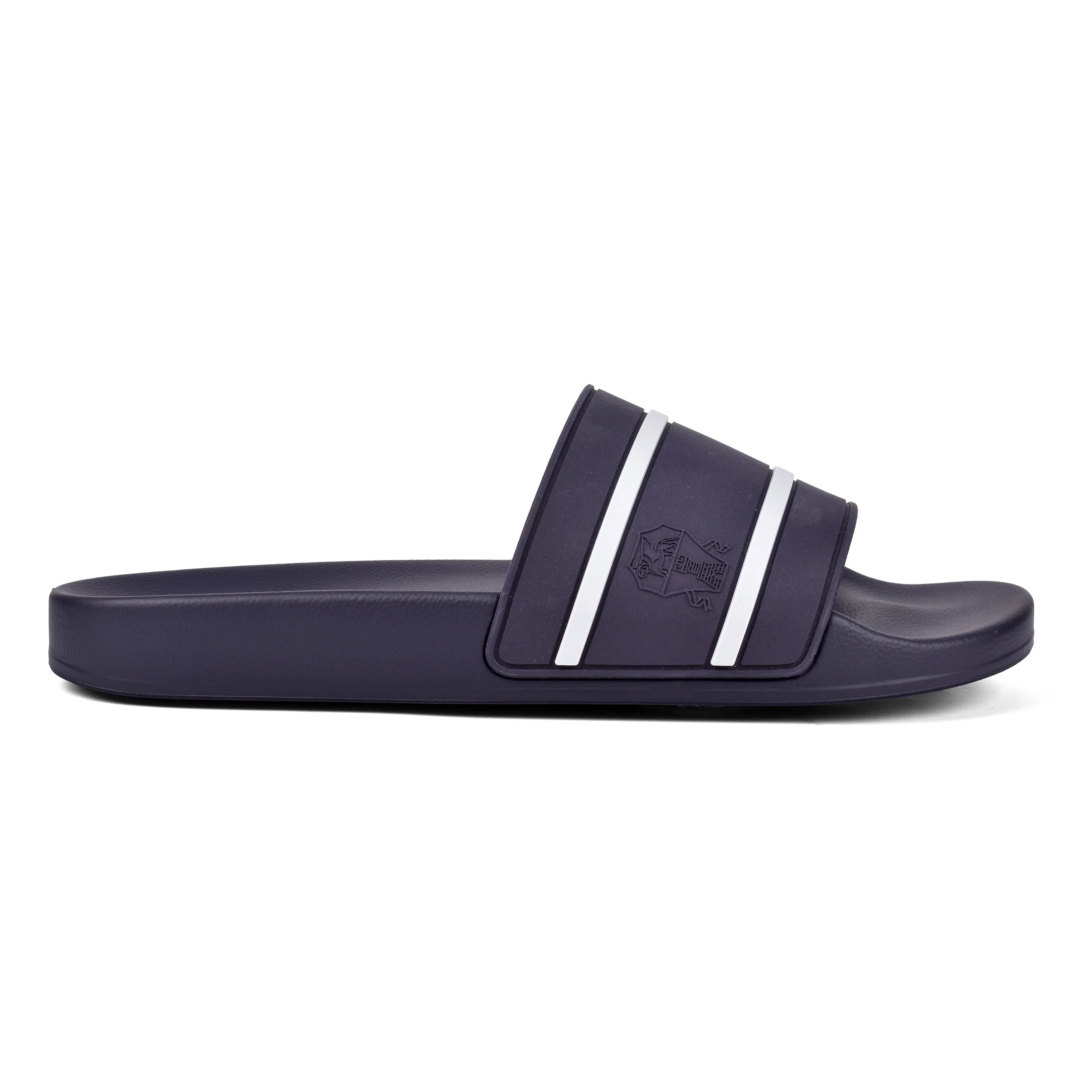 BRUNELLO CUCINELLI MEN'S TWO TONE LOGO SANDAL/SLIDES - Image 2