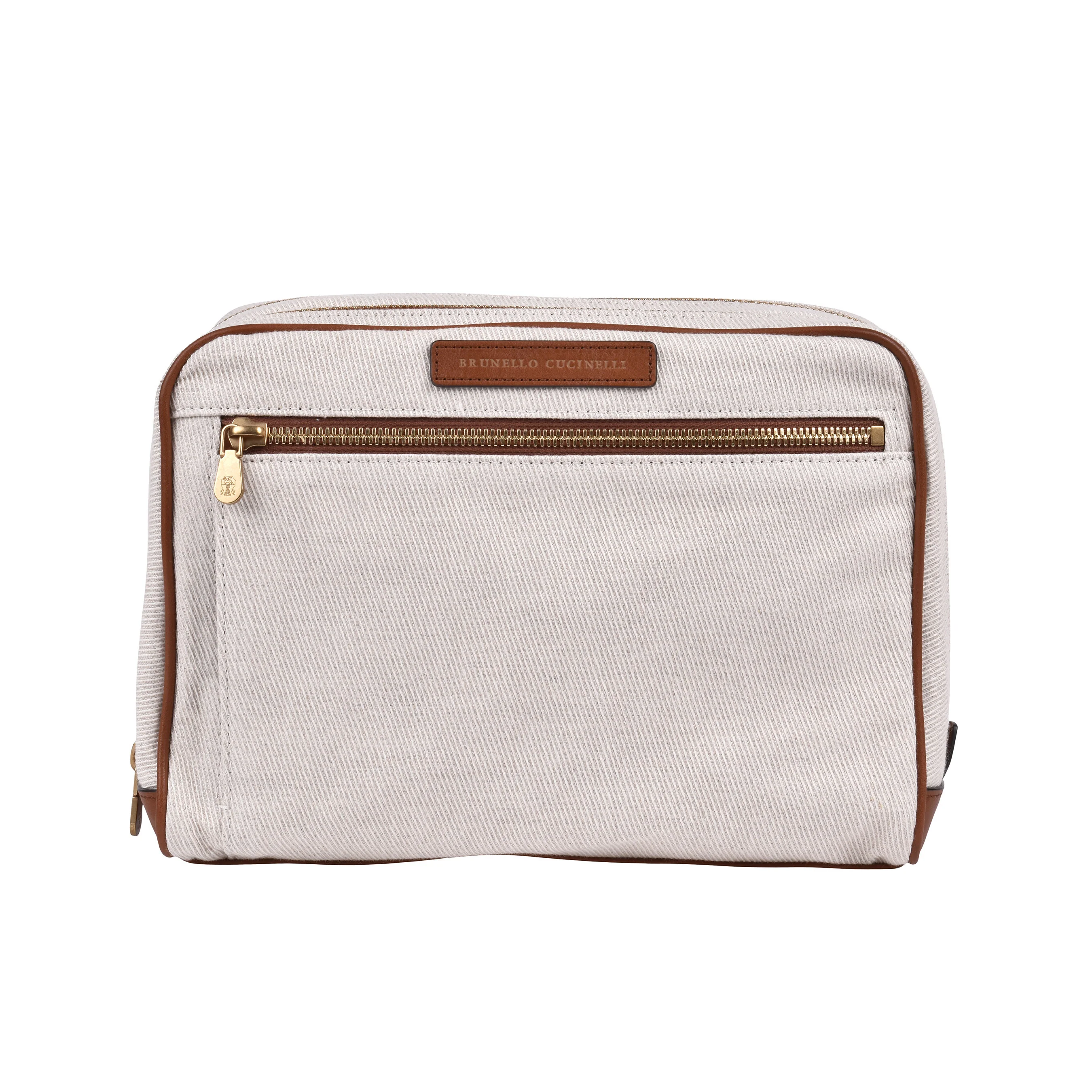 BRUNELLO CUCINELLI MEN'S TWO TONE PERSONAL CARE/ TRAVEL CASE NEW