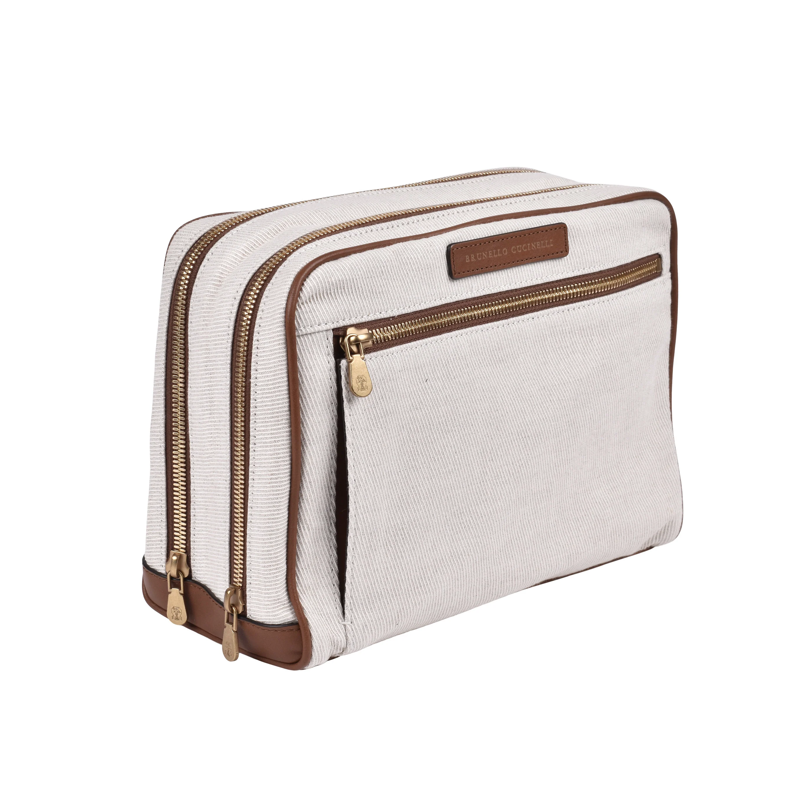 BRUNELLO CUCINELLI MEN'S TWO TONE PERSONAL CARE/ TRAVEL CASE NEW - Image 2