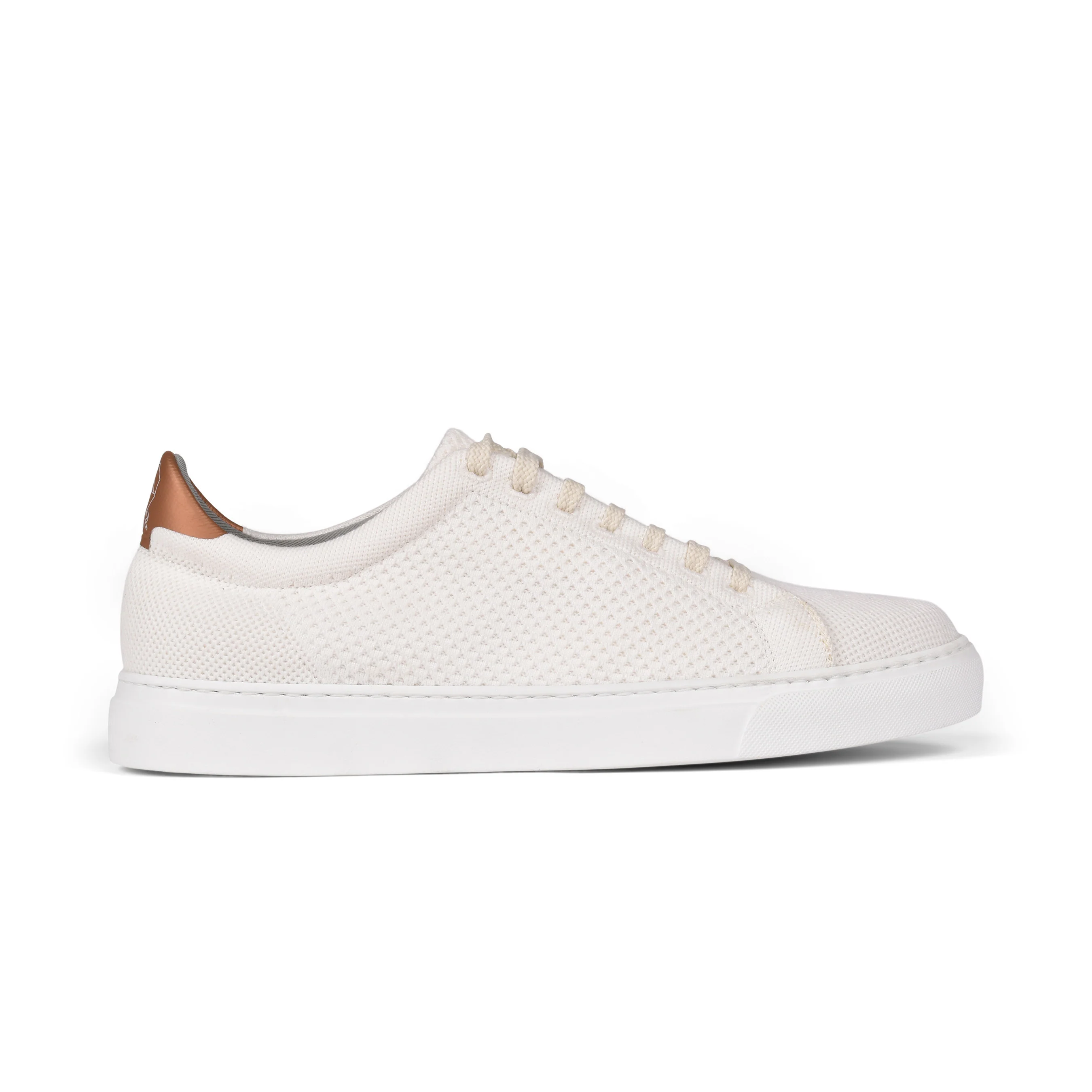 BRUNELLO CUCINELLI MEN'S WHITE LOW TOP CASUAL KNIT FASHION SNEAKERS SHOES NEW - Image 2