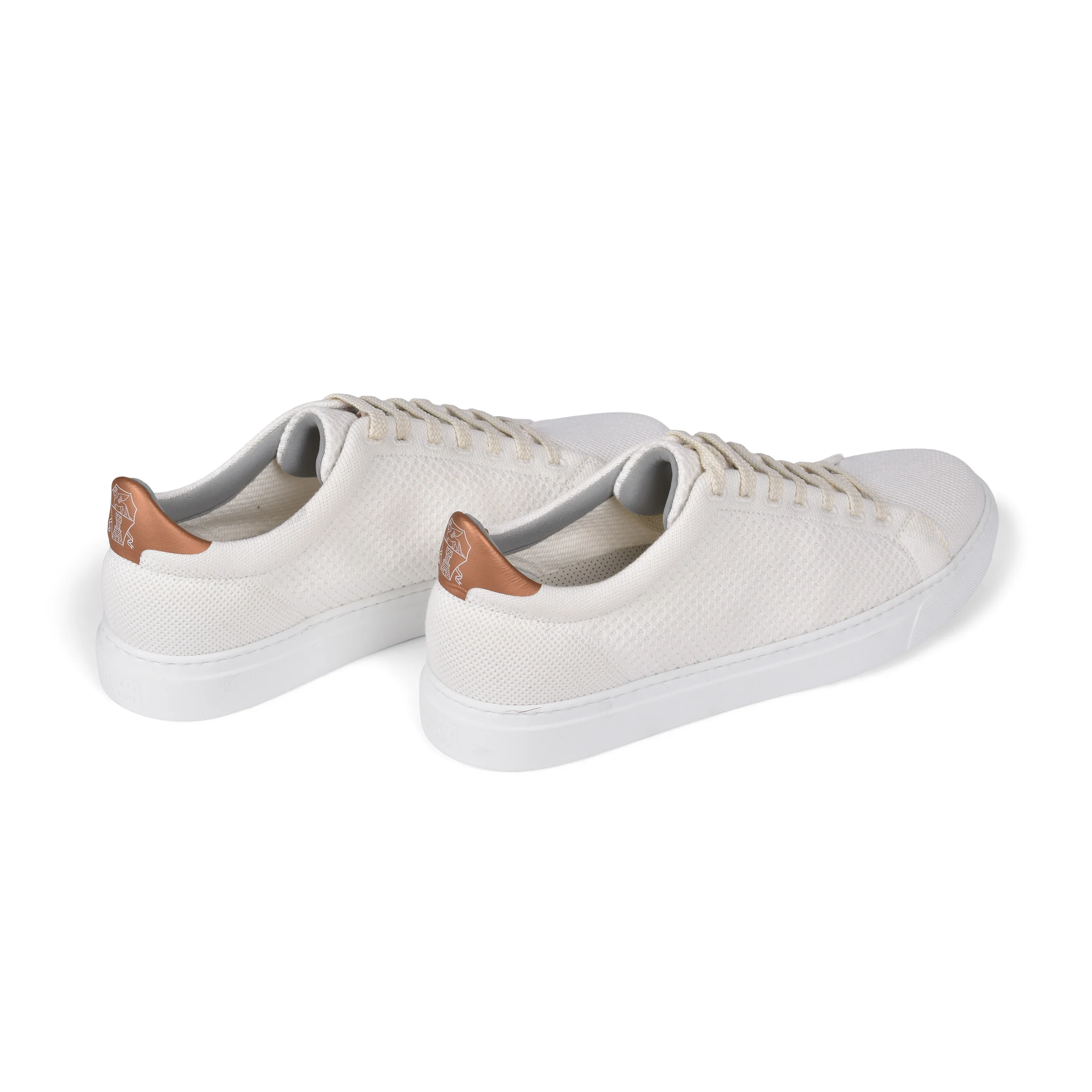 BRUNELLO CUCINELLI MEN'S WHITE LOW TOP CASUAL KNIT FASHION SNEAKERS SHOES NEW - Image 4