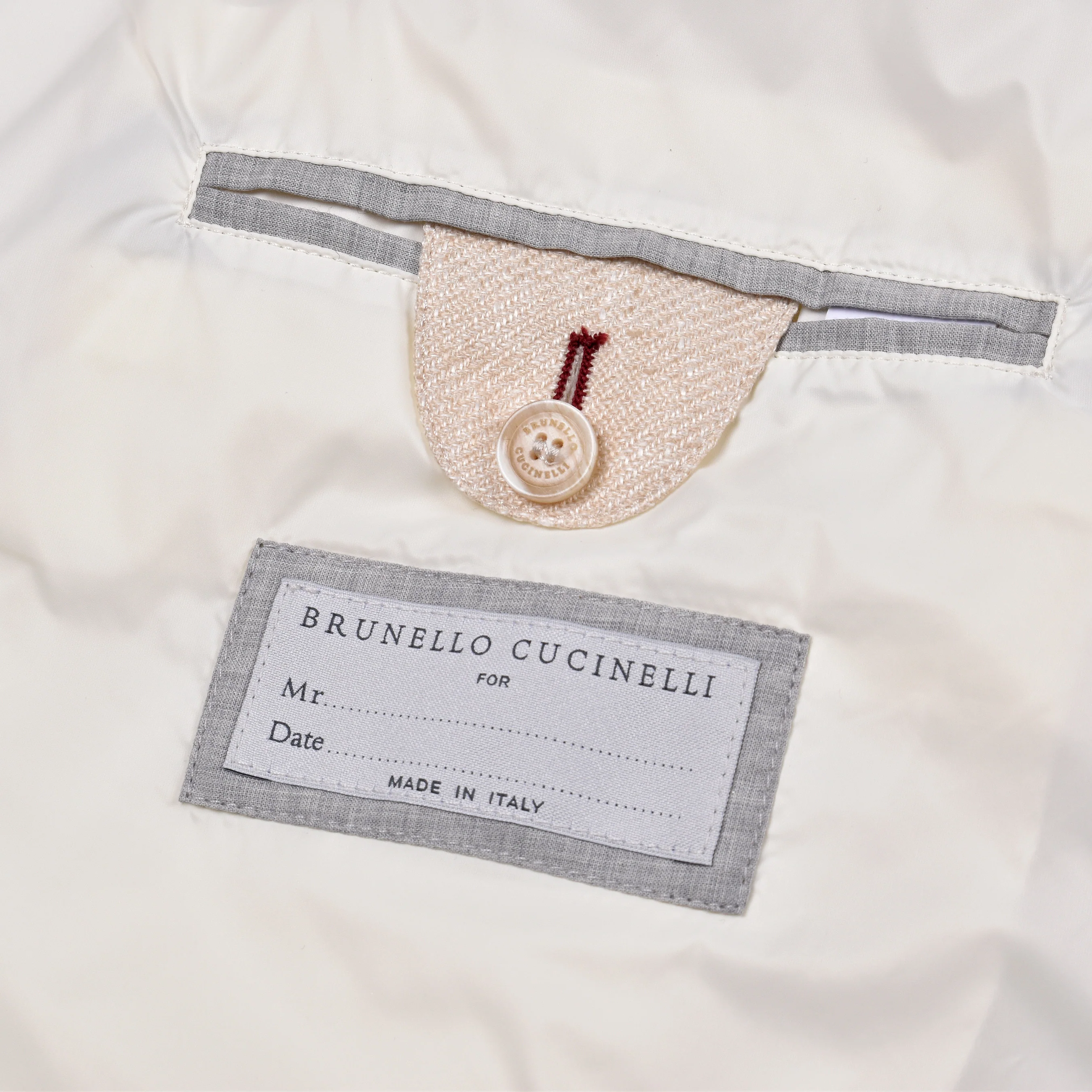 BRUNELLO CUCINELLI MEN'S WOOL BLEND BUTTON DOWN CASUAL PUFFER VEST - Image 3