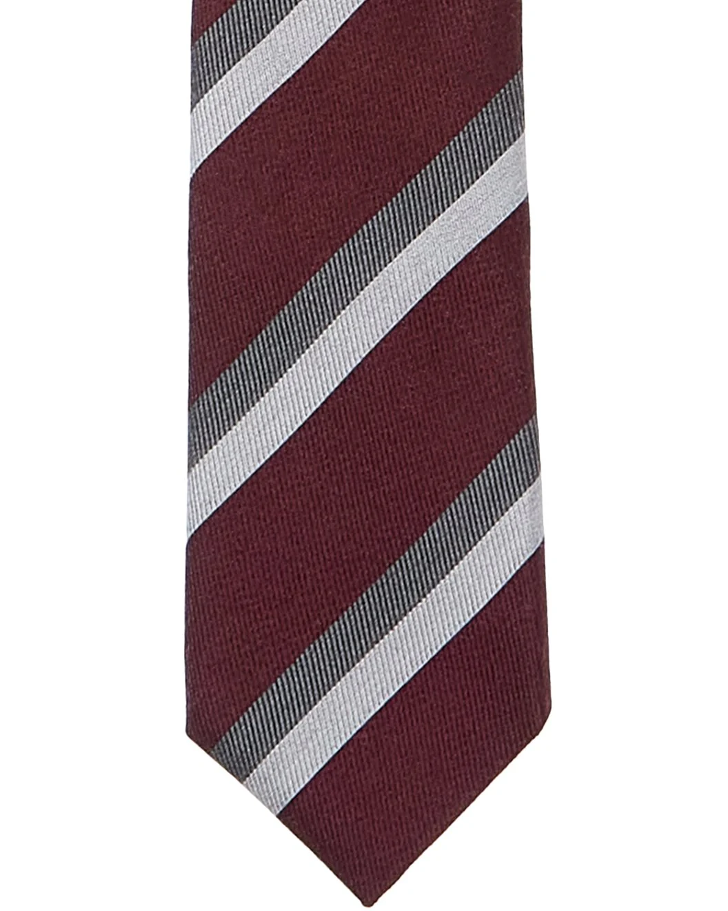 BRUNELLO CUCINELLI MEN'S WOOL BLEND STRIPED TIE NEW - Image 2