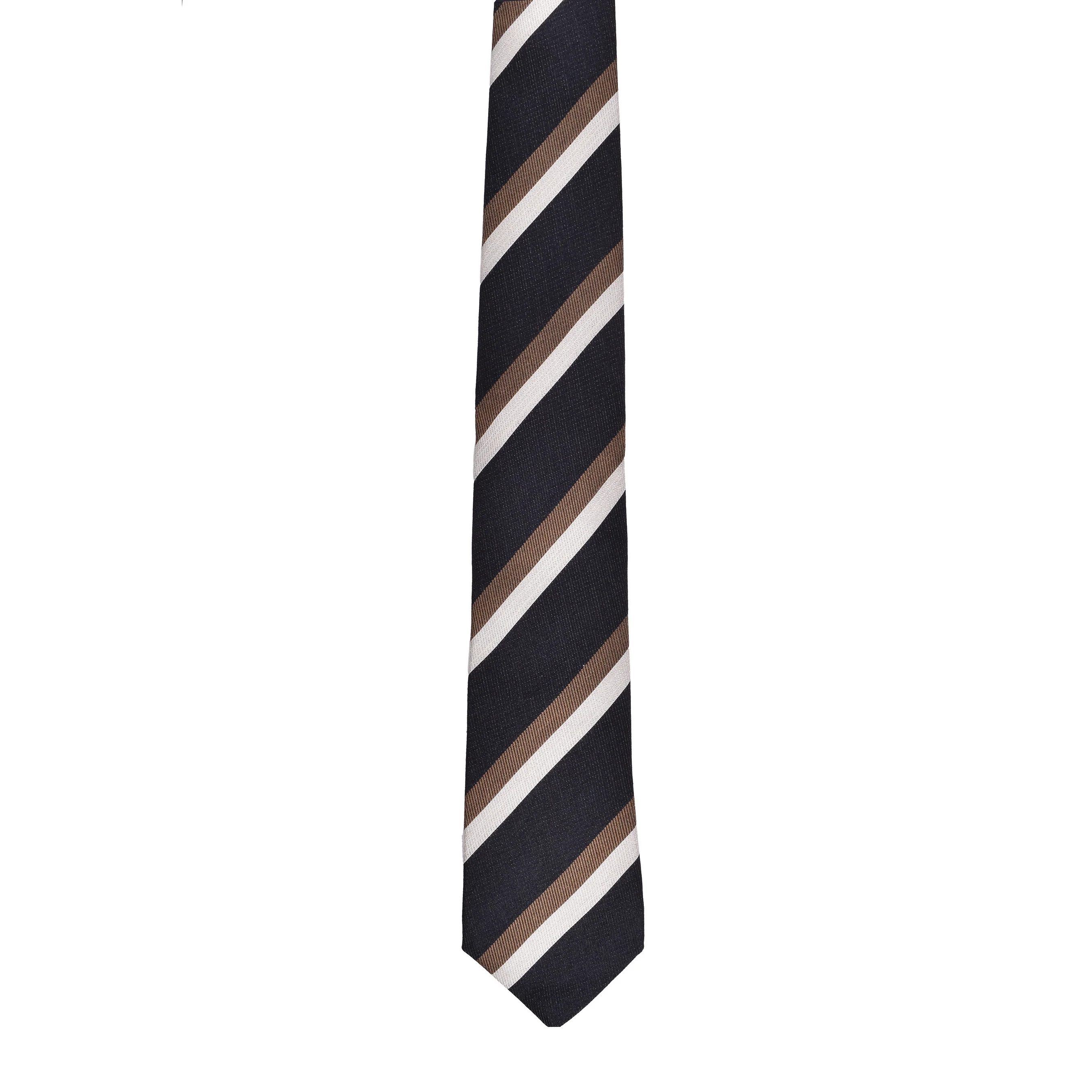 BRUNELLO CUCINELLI MEN'S WOOL BLEND STRIPED TIE NEW