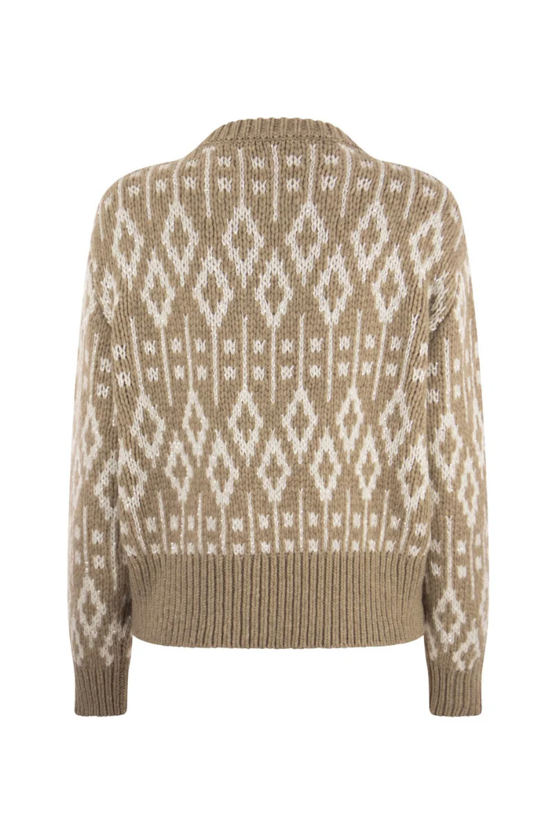 Brunello Cucinelli Sequined Cashmere Sweater M52369100 - Image 2