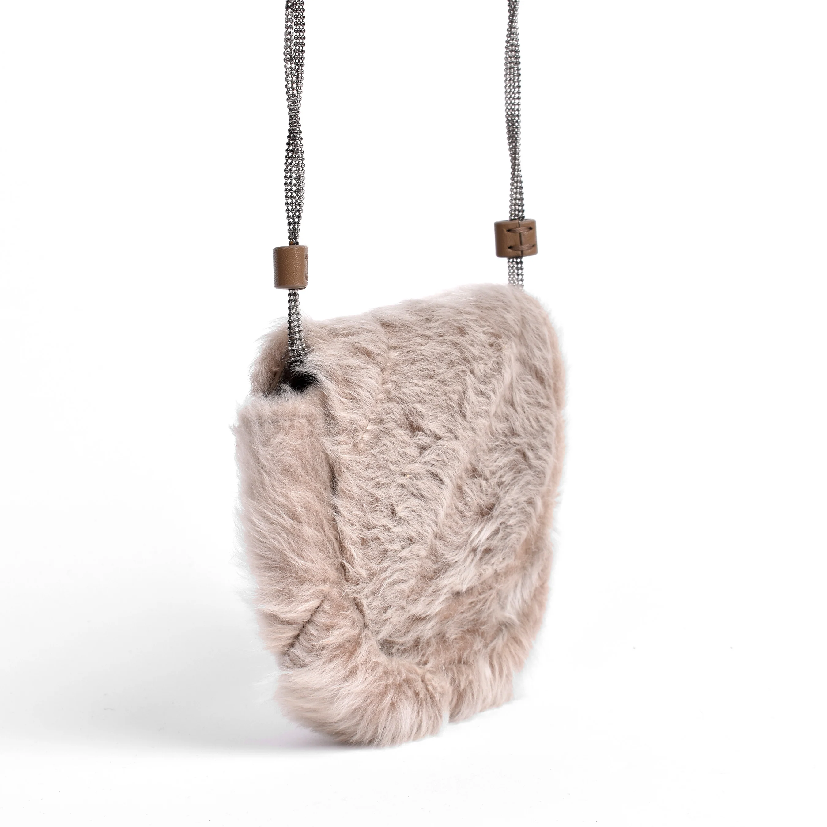 BRUNELLO CUCINELLI WOMEN'S 100% FUR SHOULDER BAG/PURSE - Image 3