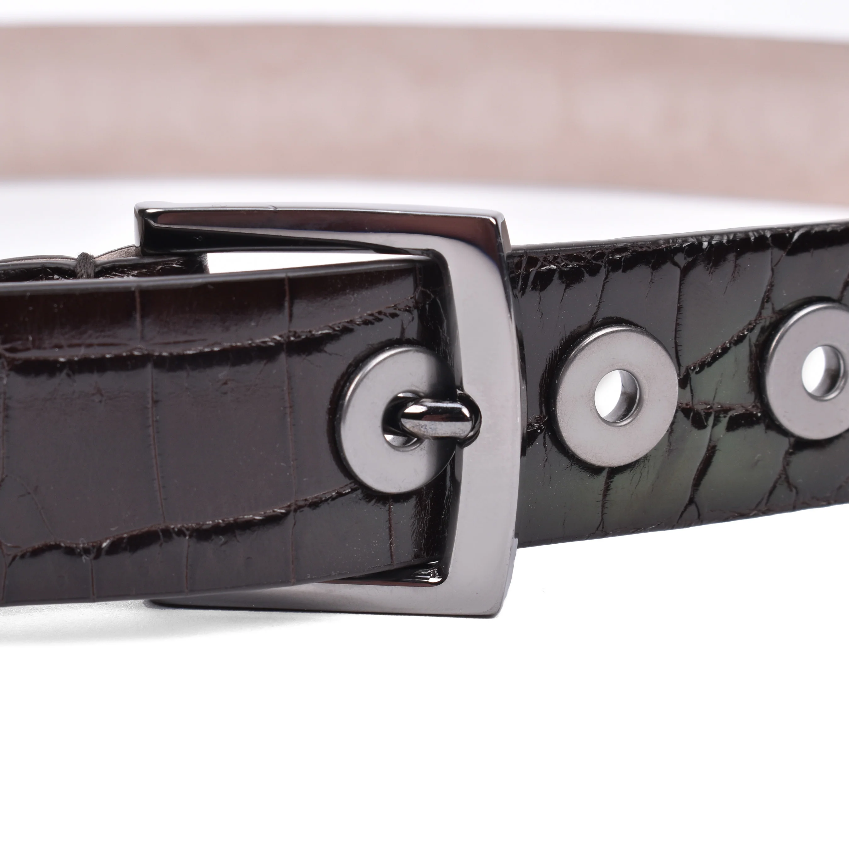 BRUNELLO CUCINELLI WOMEN'S 100% GENUINE CROCODILE BELT - Image 3