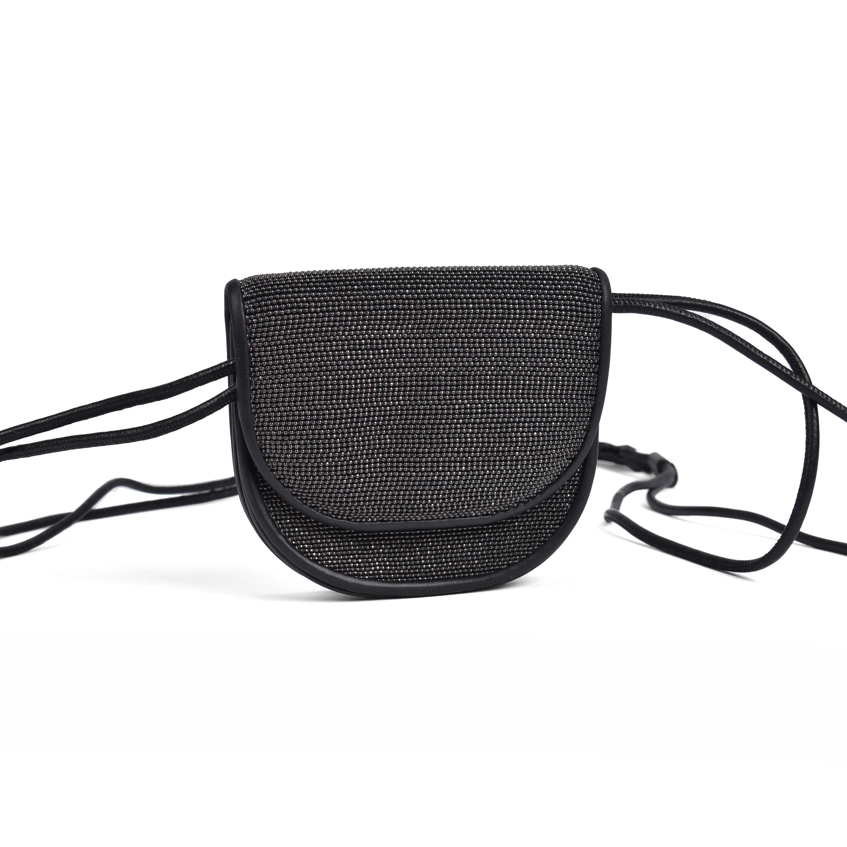 BRUNELLO CUCINELLI WOMEN'S 100% LEATHER MONILLI BEAD SHOULDER BAG / PURSE - Image 3