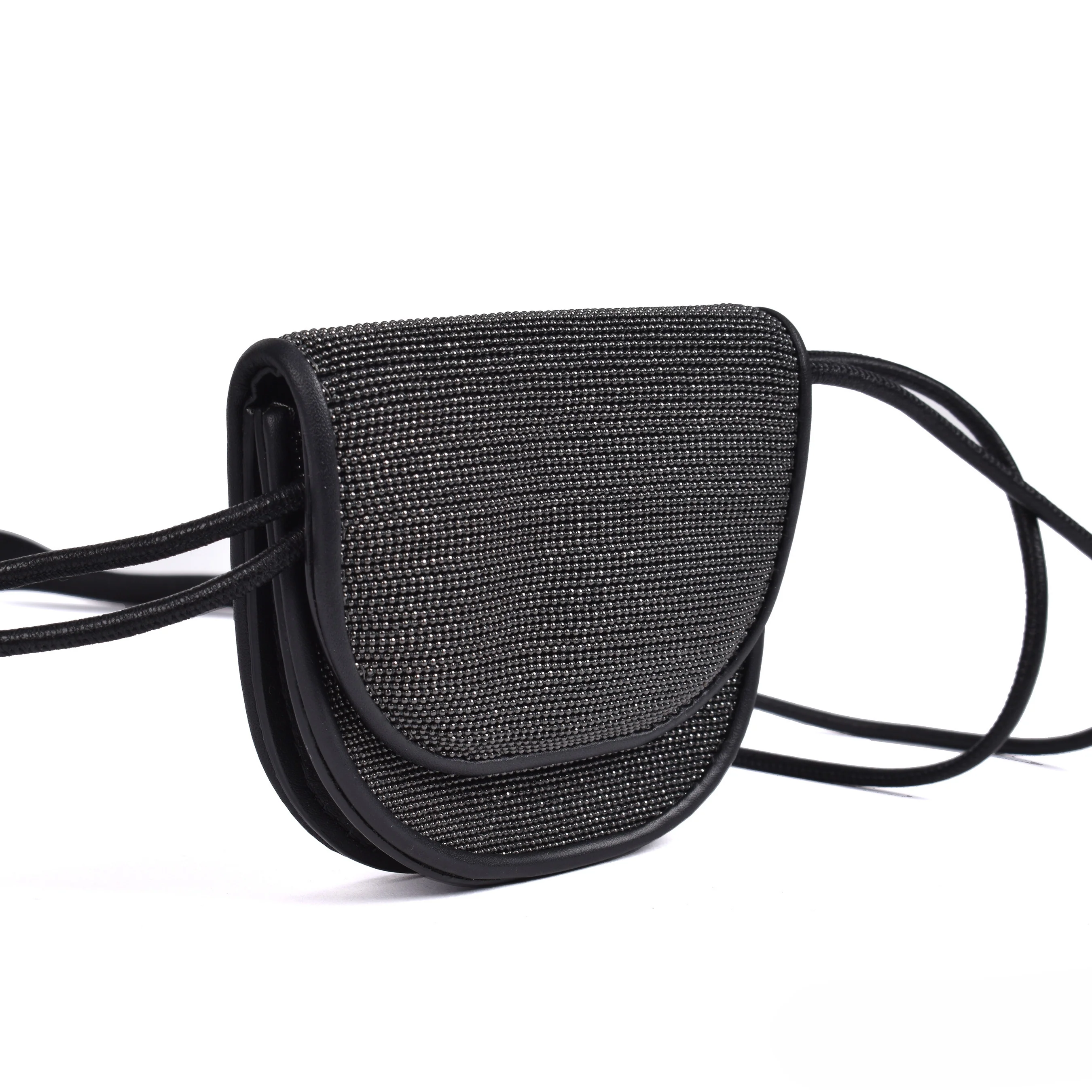 BRUNELLO CUCINELLI WOMEN'S 100% LEATHER MONILLI BEAD SHOULDER BAG / PURSE - Image 4