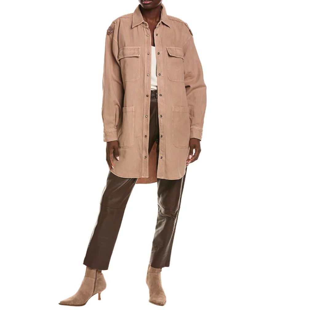BRUNELLO CUCINELLI WOMEN'S COTTON SHIRT STYLE JACKET