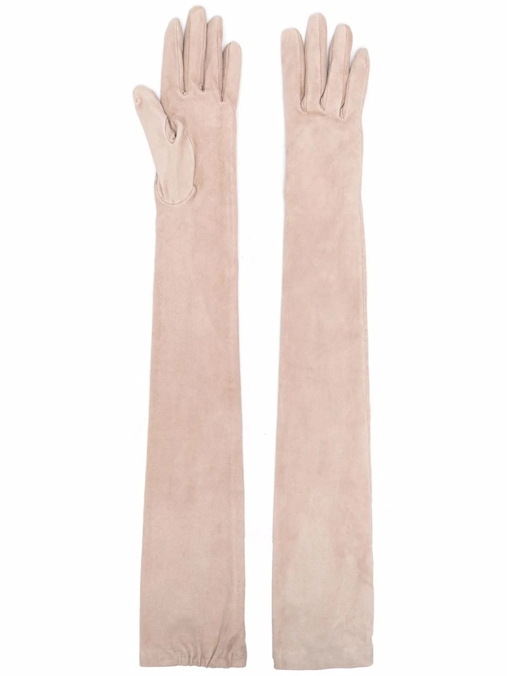 BRUNELLO CUCINELLI WOMEN'S HAZELNUT SUEDE GLOVES - Image 2