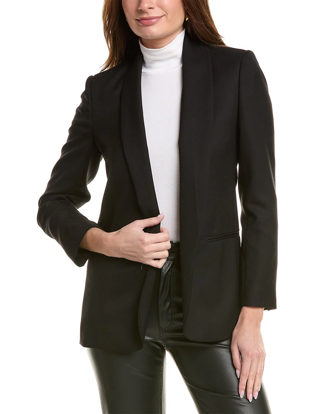 BRUNELLO CUCINELLI WOMEN'S BLACK TAILORED BLAZER