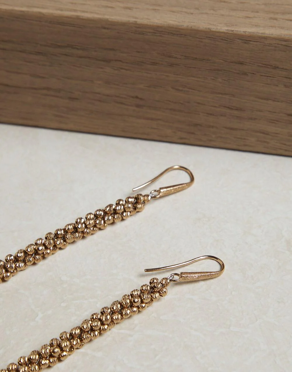 BRUNELLO CUCINELLI WOMEN'S GOLD BRAIDED DROP EARRINGS - Image 2