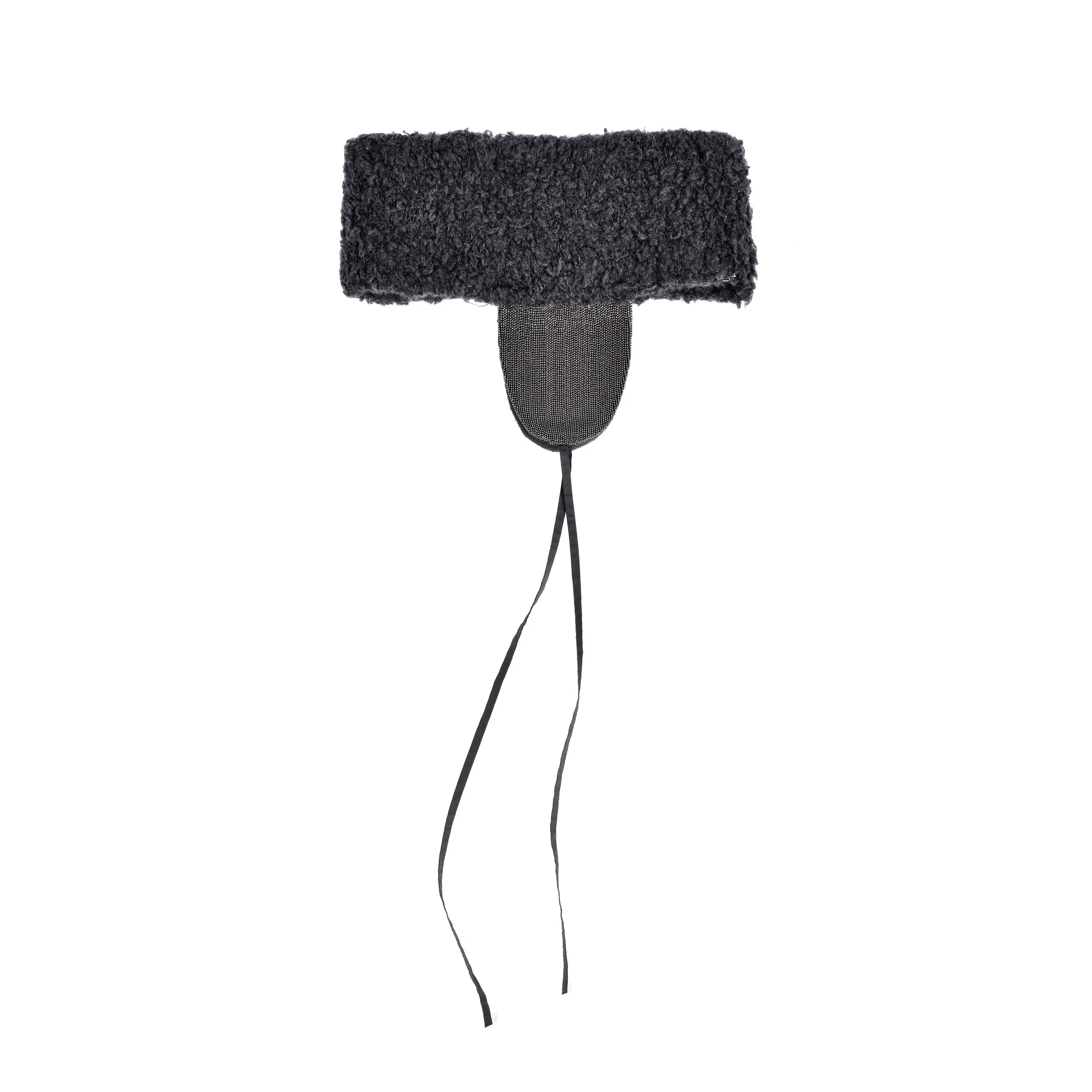 BRUNELLO CUCINELLI WOMEN'S BLACK CASHMERE EAR WARMERS - Image 2