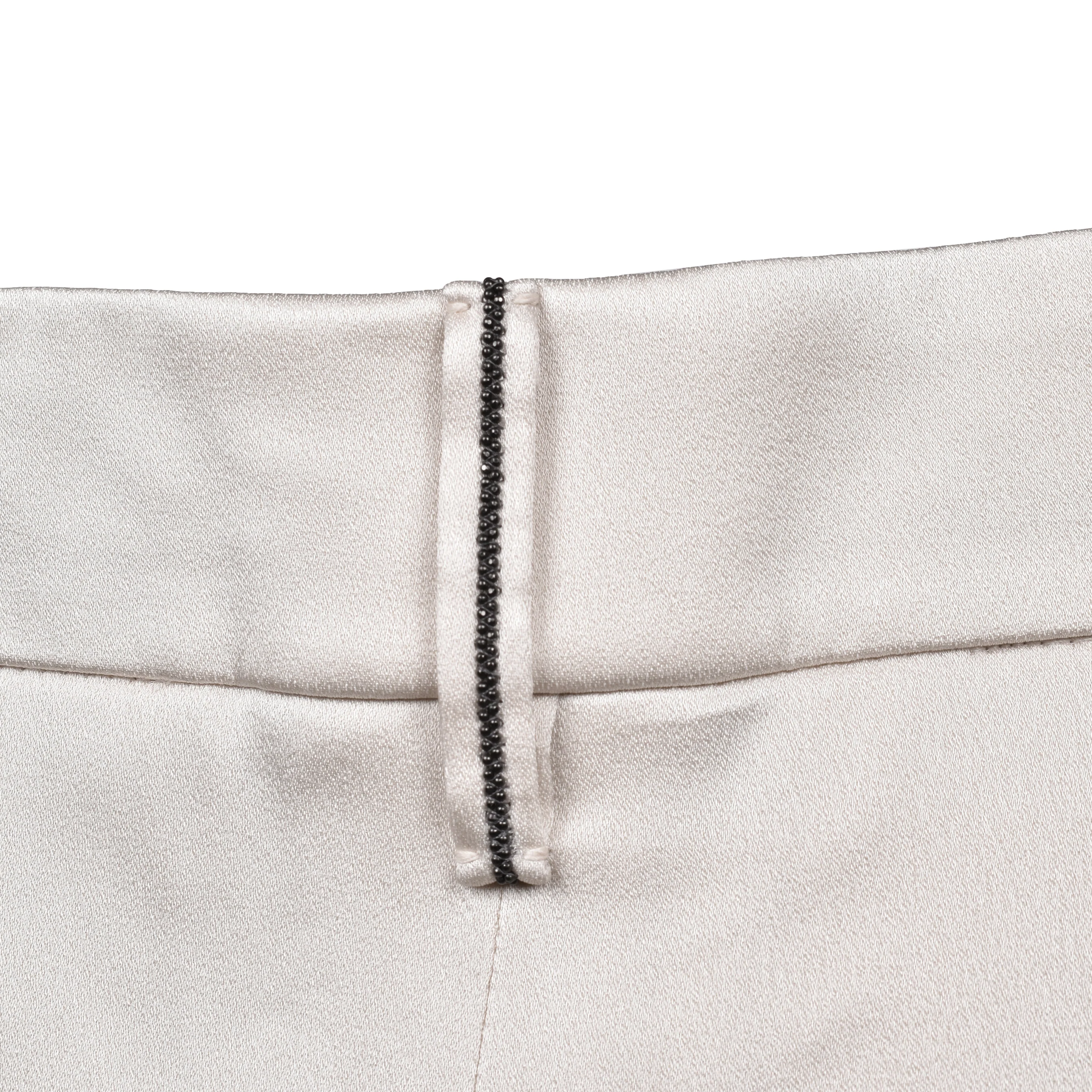 BRUNELLO CUCINELLI WOMEN'S BUTTER TAILORED TROUSERS - Image 3