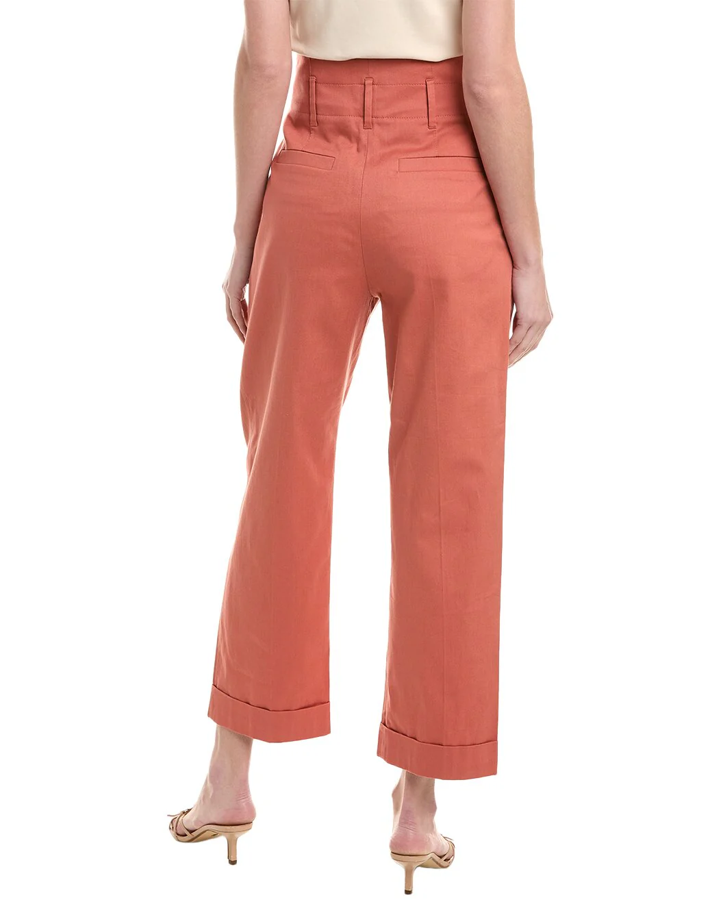 BRUNELLO CUCINELLI WOMEN'S CANYON CLAY PLEATED WIDE-LEG TROUSERS - Image 2